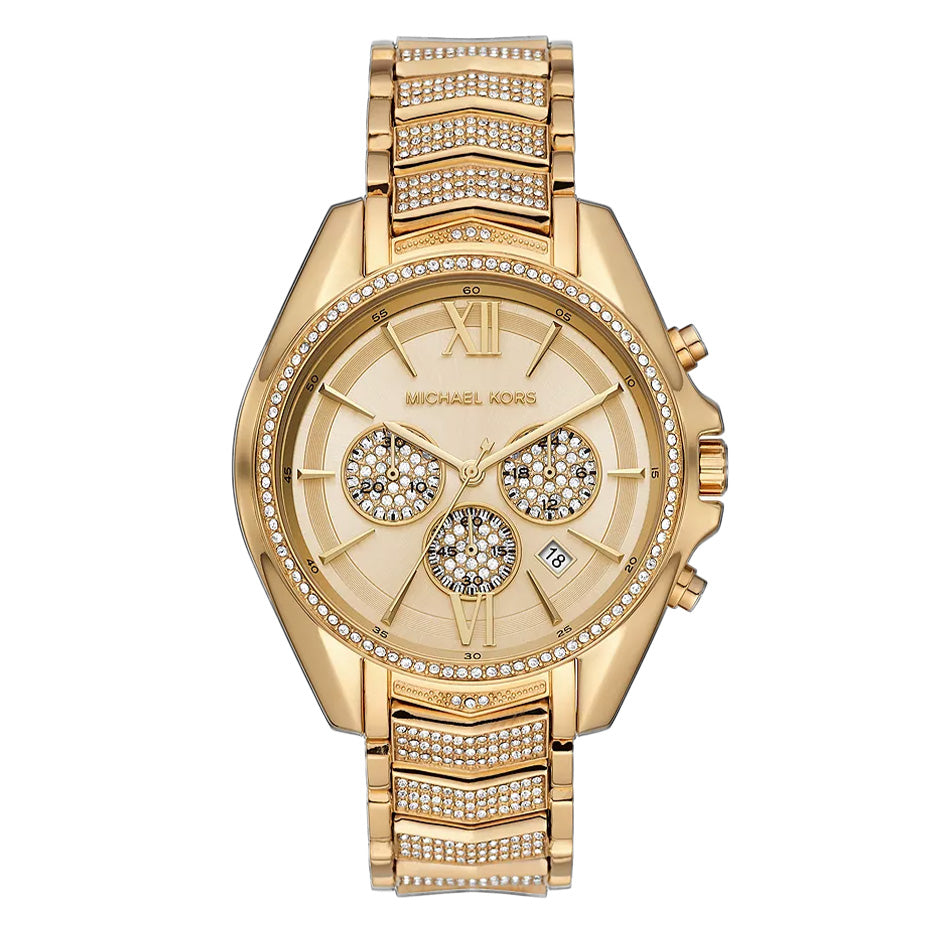 Michael Kors Ladies Watch Whitney Chronograph 44mm Gold MK6729-GR8 Sunglasses