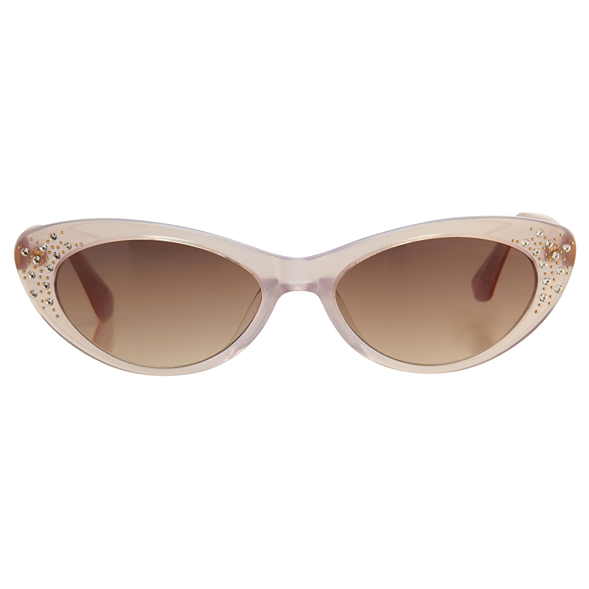 Agent Provocateur Sunglasses Cat Eye Beige and Brown - Watches & Crystals