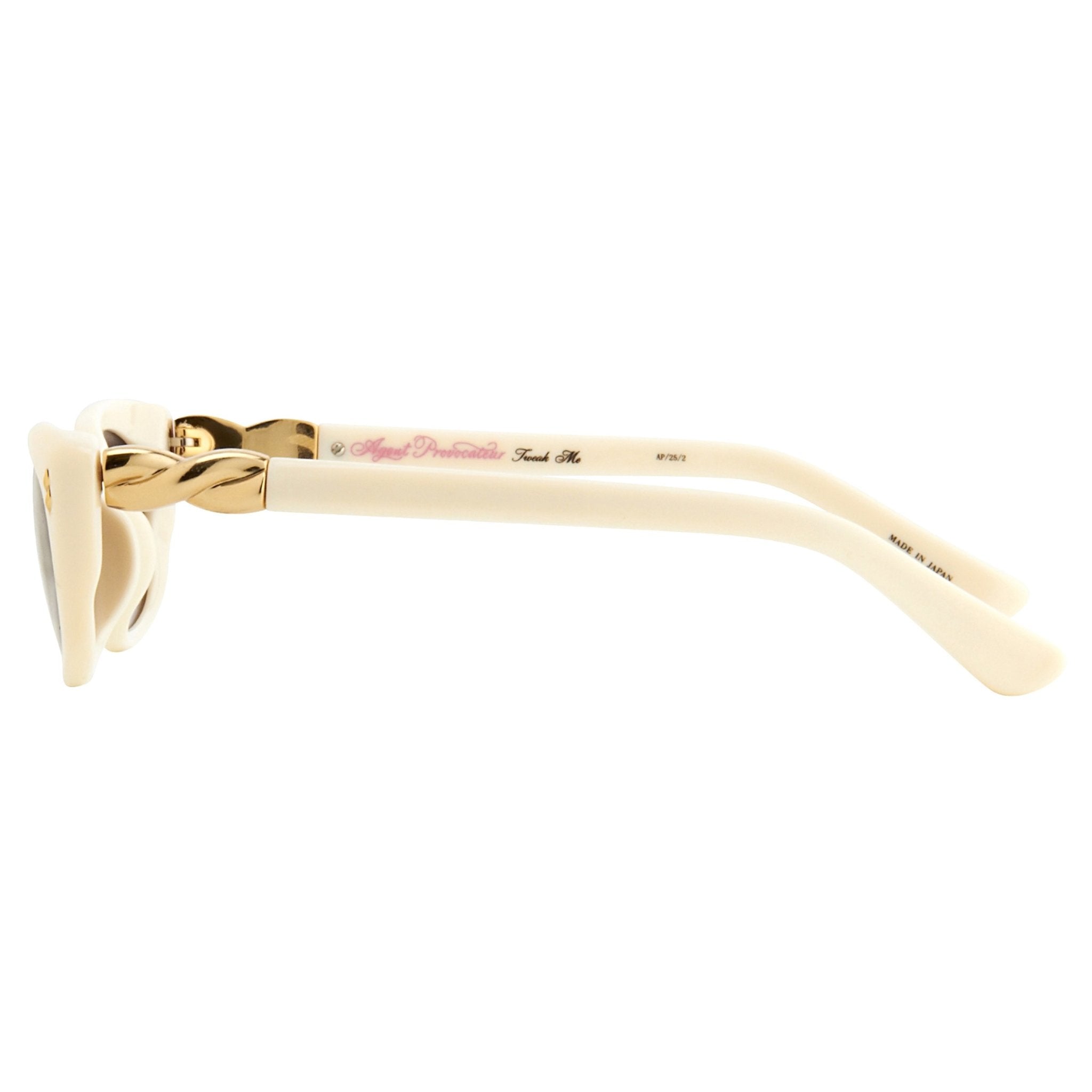 Agent Provocateur Sunglasses Rectangle White and Grey Lenses - AP25C2SUN - Watches & Crystals