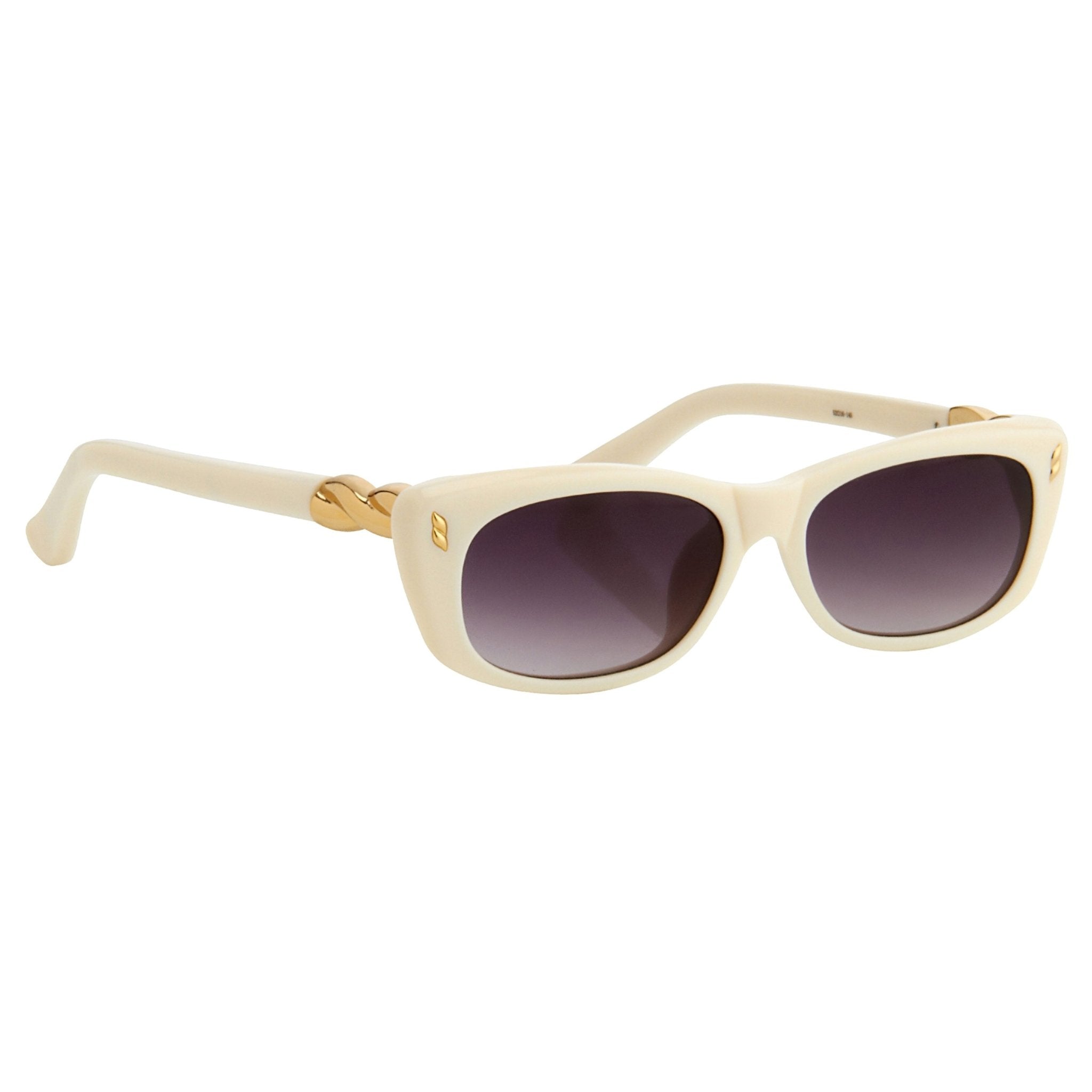 Agent Provocateur Sunglasses Rectangle White and Grey Lenses - AP25C2SUN - Watches & Crystals