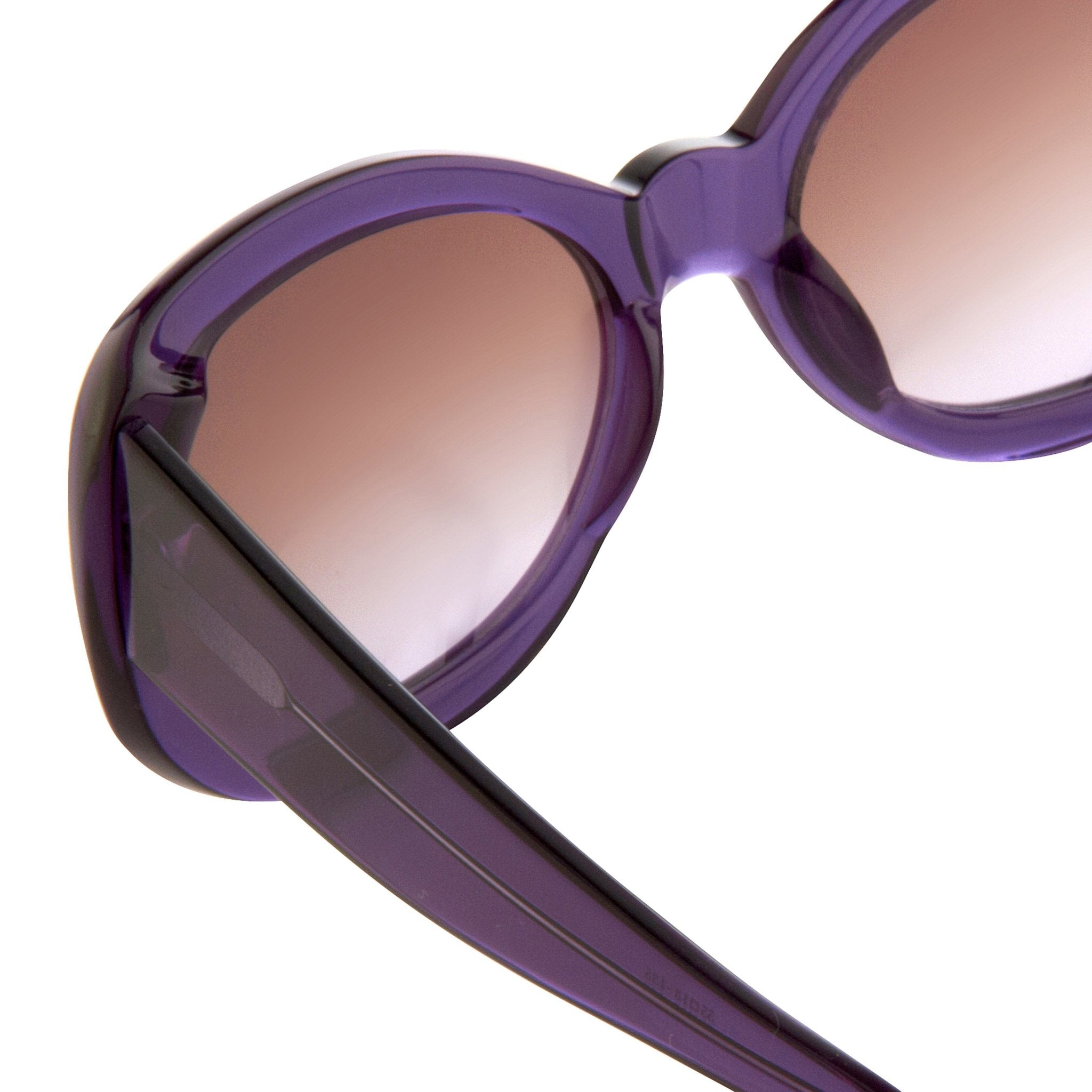 Agent Provocateur Sunglasses Round Purple and Brown Lenses - AP57C5SUN - Watches & Crystals