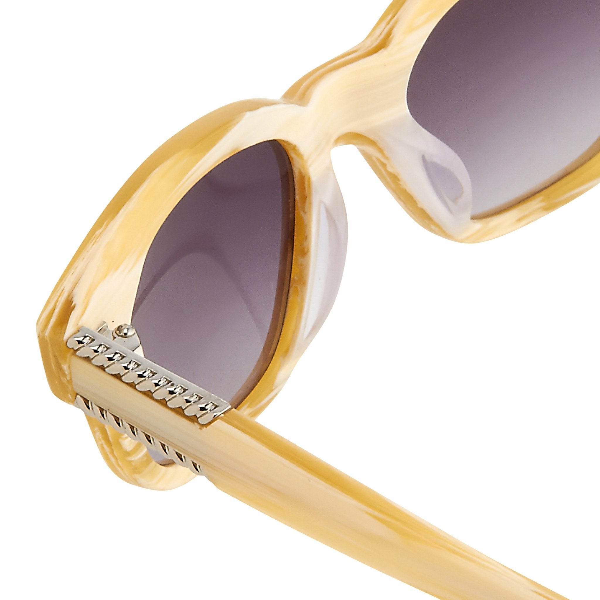 Agent Provocateur Sunglasses Square Striped Yellow and Grey Lenses Category 3 - AP24C6SUN - Watches & Crystals