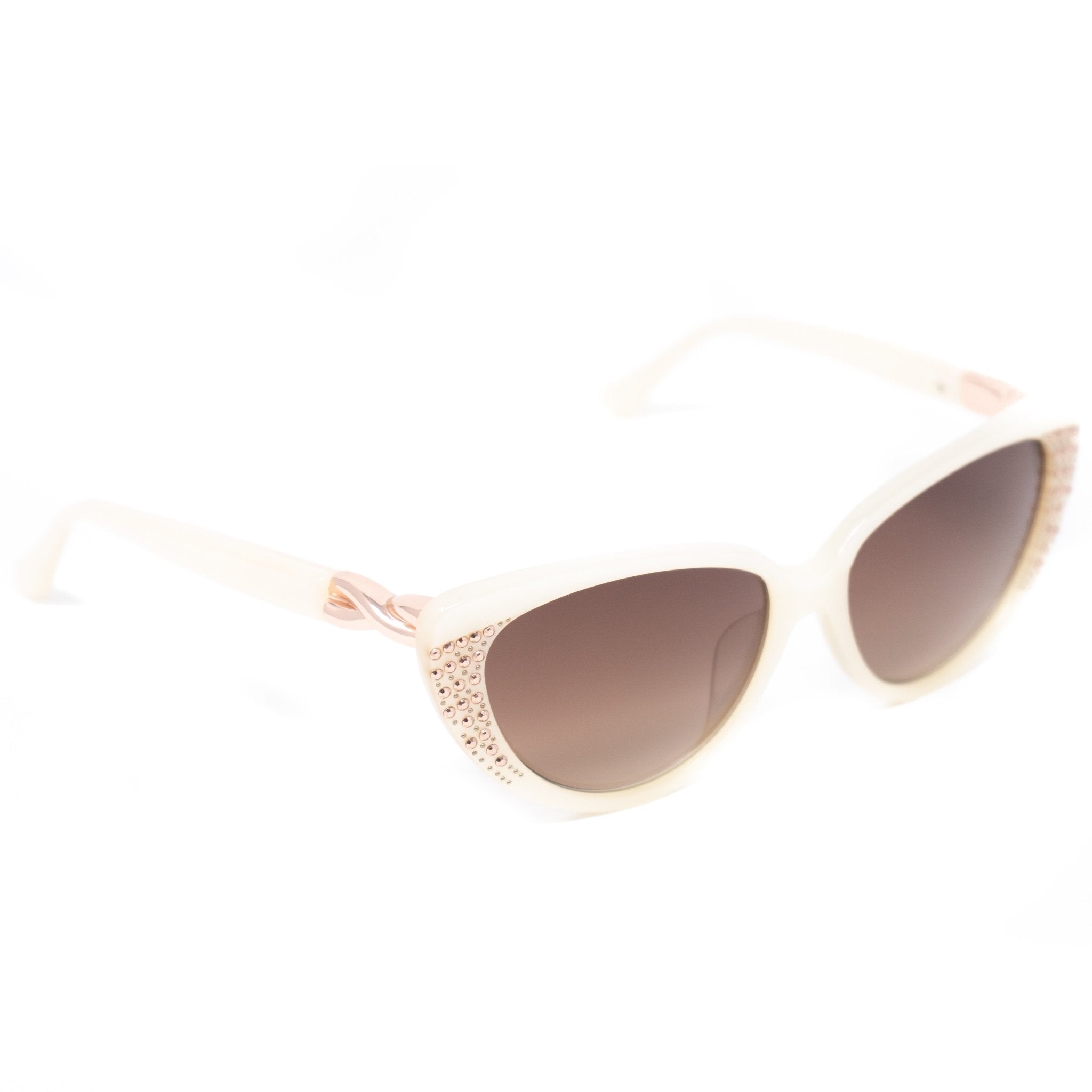 Agent Provocateur Women Sunglasses Cat Eye Beige and Brown Lenses - AP19C8SUN - Watches & Crystals