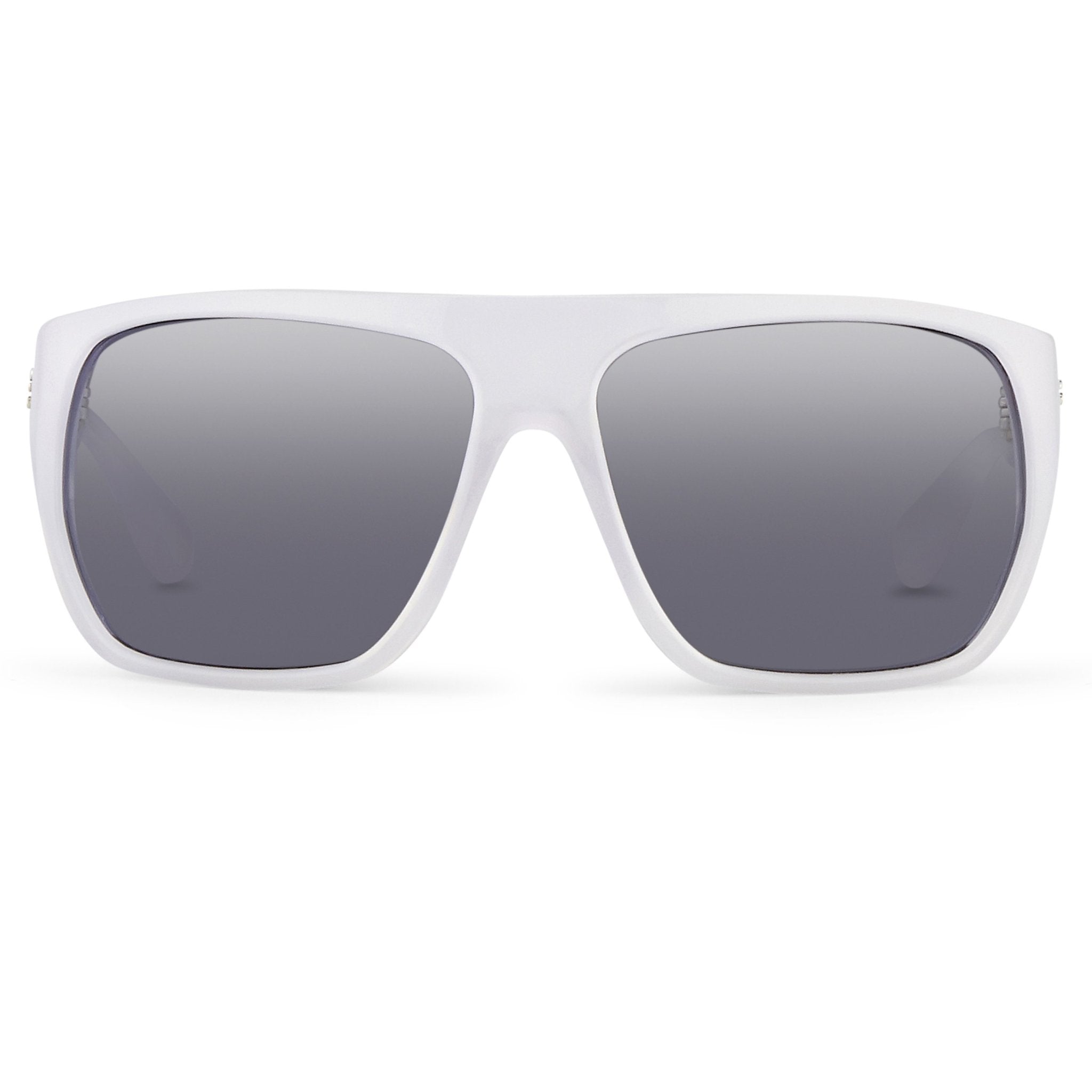 Ann Demeulemeester Sunglasses Oversized White 925 Silver with Grey Lenses AD31C4SUN - Watches & Crystals