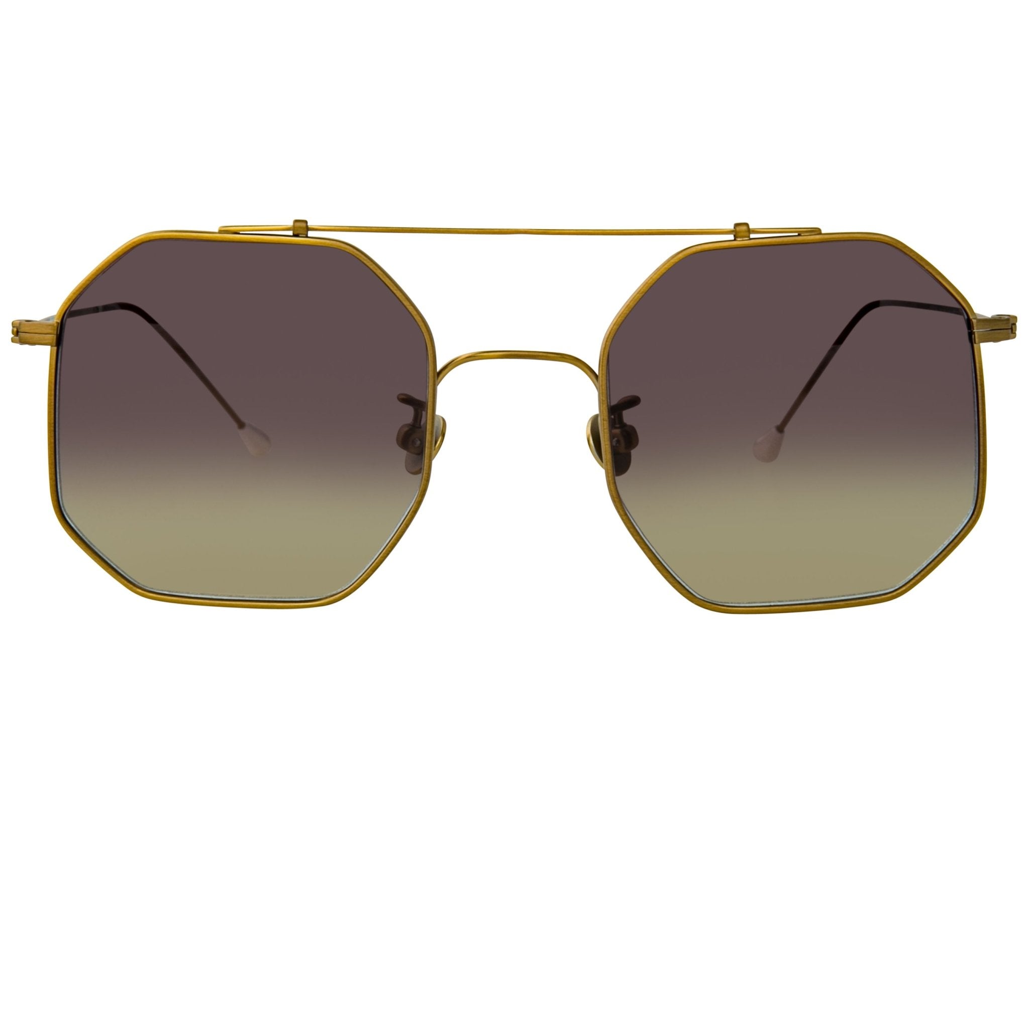 Ann Demeulemeester Titanium Sunglasses Square Bronze with Grey Graduated Lenses CAT3 AD52C3SUN - Watches & Crystals