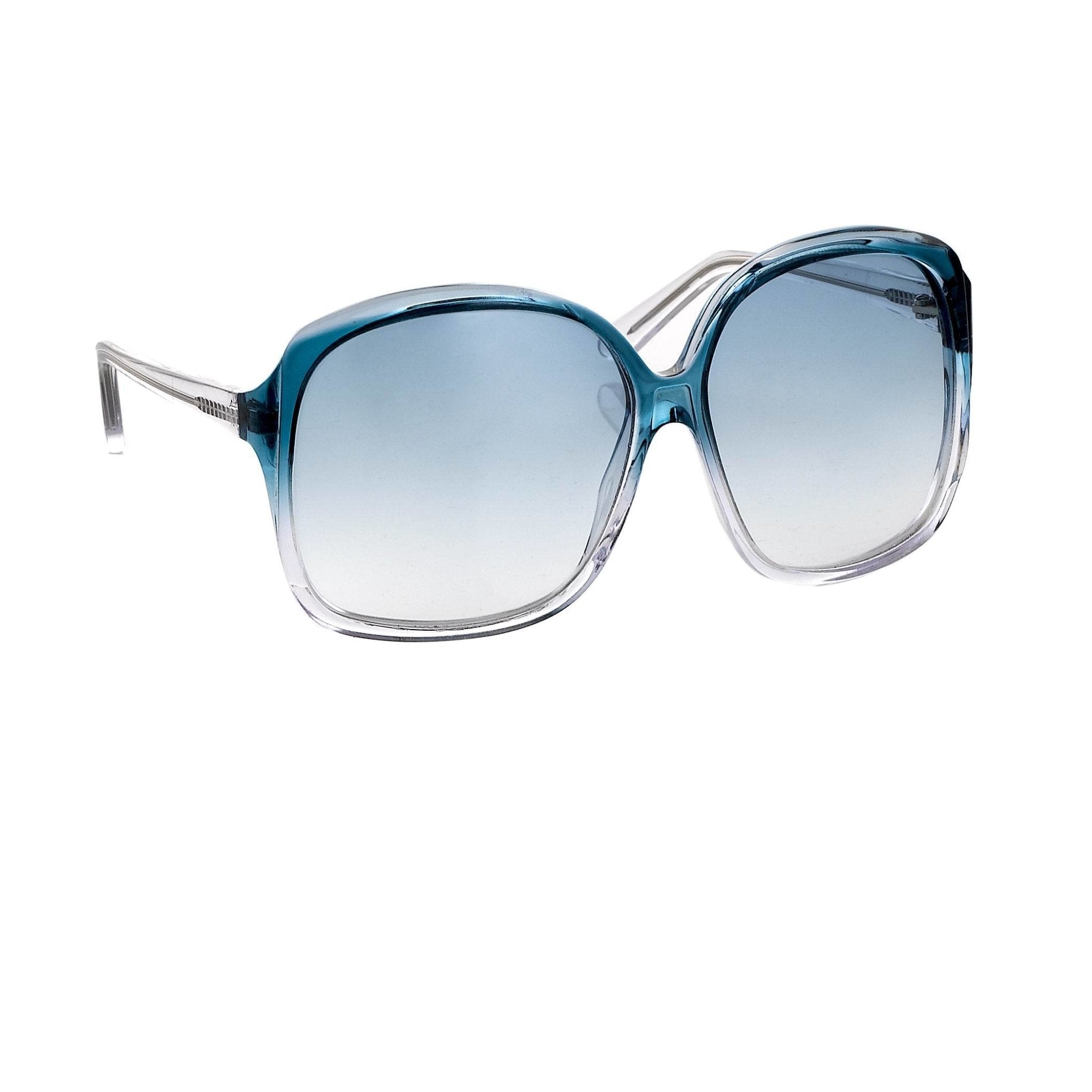 Antonio Berardi Women Sunglasses Oversized Frame Blue/Clear and Blue Graduated Lenses - 9AB2C3PETROL - Watches & Crystals