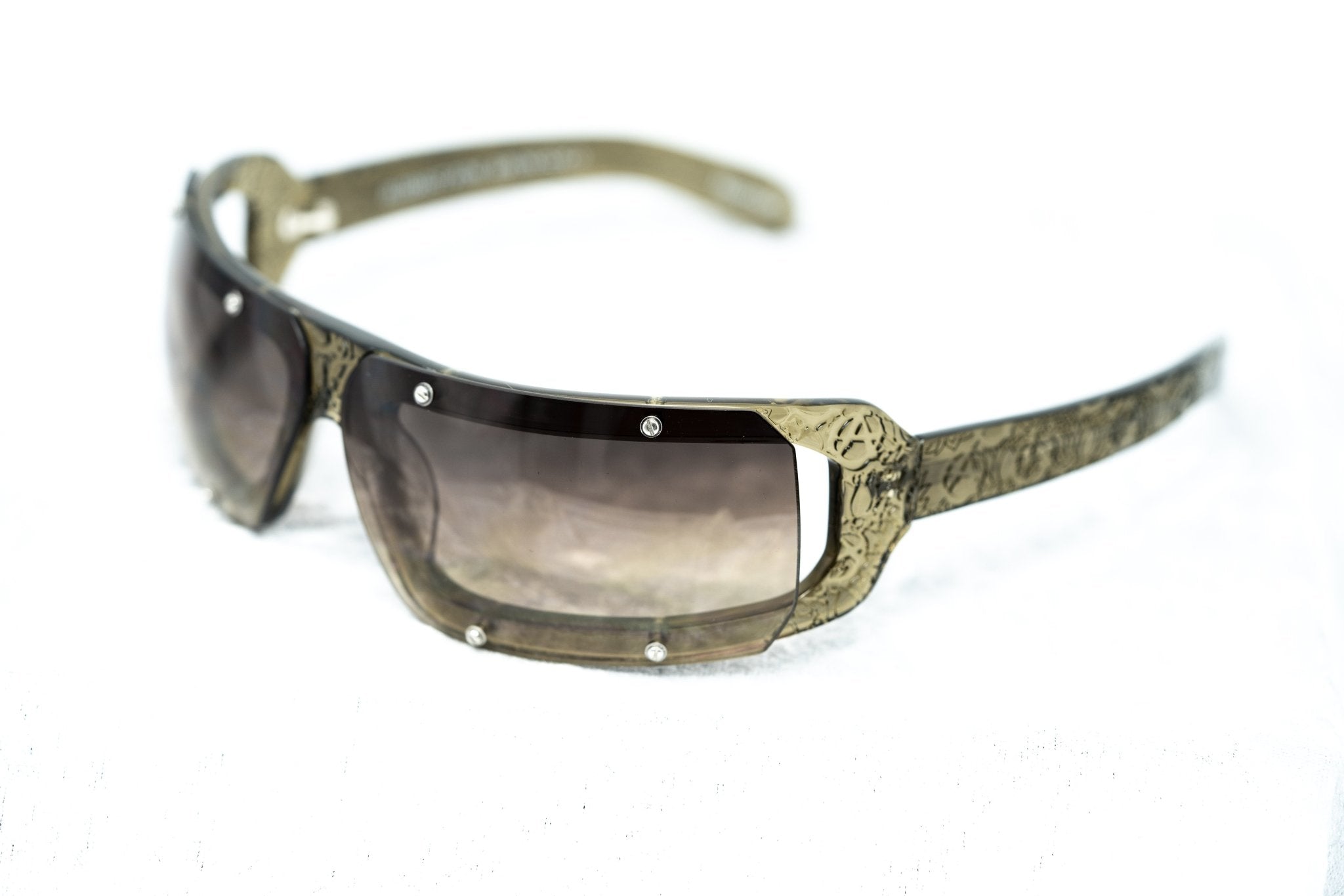 Buddhist Punk Sunglasses Rectangular Khaki With Brown Graduated Lenses Category 2 6BP2C3KHAKI - Watches & Crystals