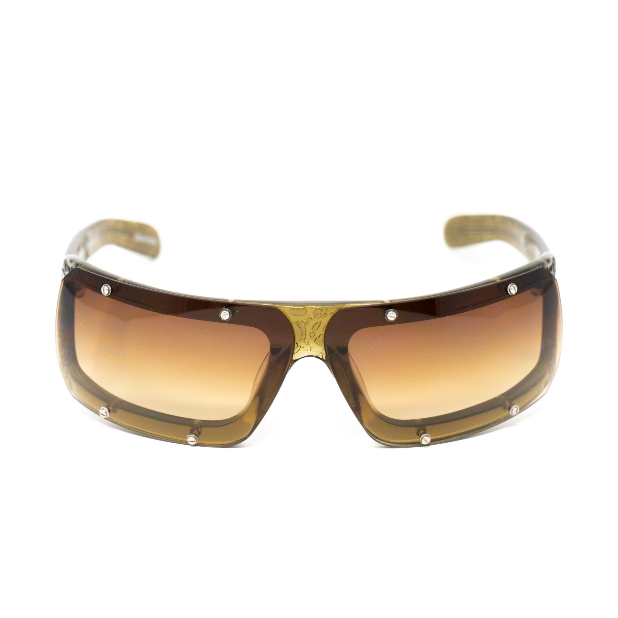 Buddhist Punk Sunglasses Rectangular Khaki With Brown Graduated Lenses Category 2 6BP2C3KHAKI - Watches & Crystals