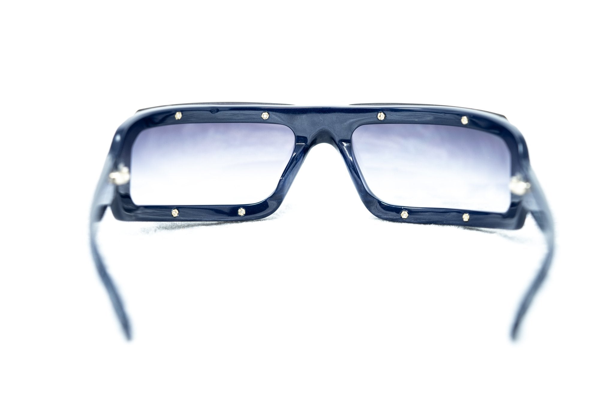 Buddhist Punk Sunglasses Rectangular Navy With Grey Graduated Lenses Category 2 6BP2C4NAVY - Watches & Crystals