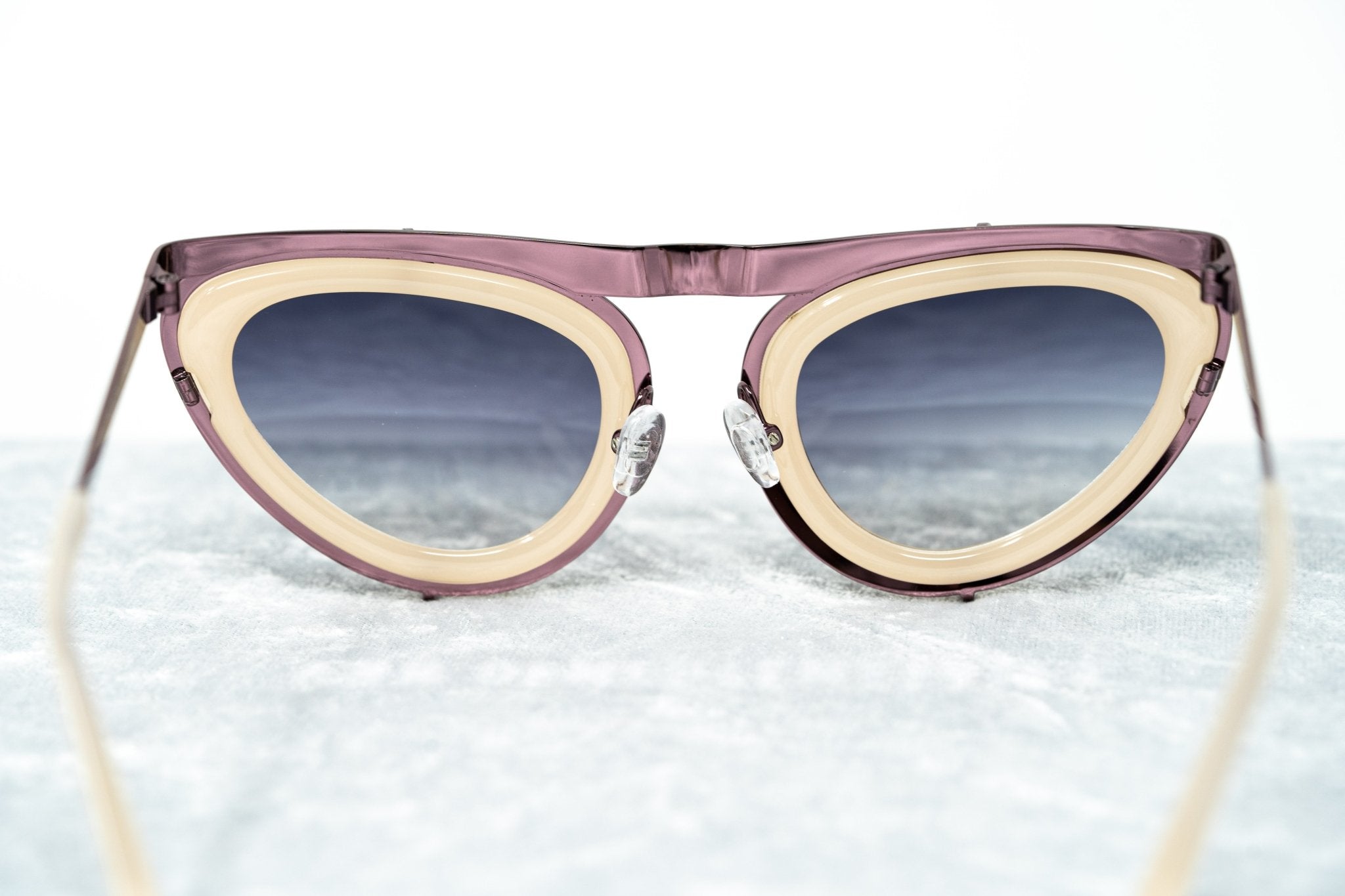 Erdem Women Sunglasses Cat Eye Beige Rose Gold and Grey Graduated Lenses - EDM3C2SUN - Watches & Crystals