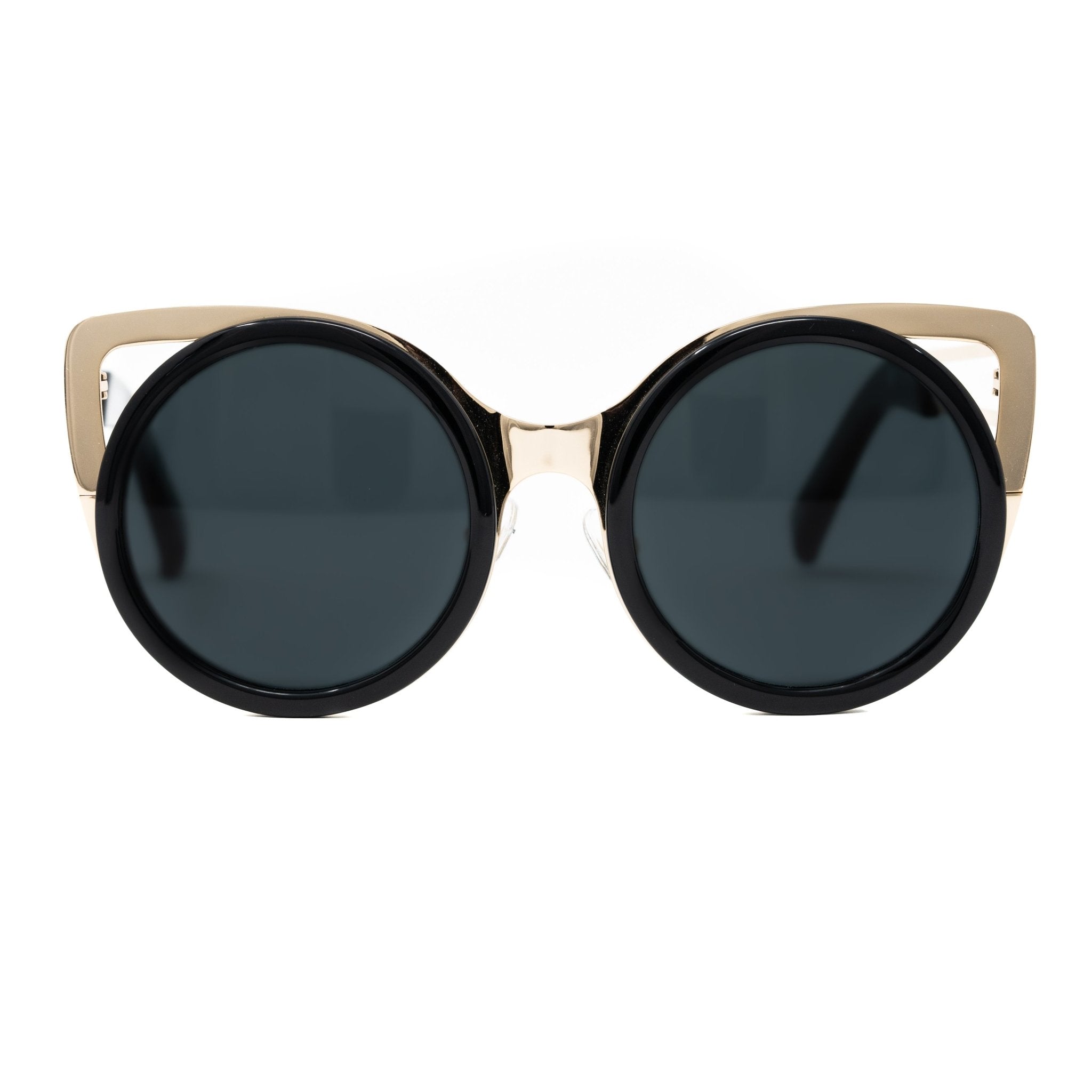 Erdem Women Sunglasses Cat Eye Black Light Gold with Black Lenses Category 3 EDM4C1SUN - Watches & Crystals