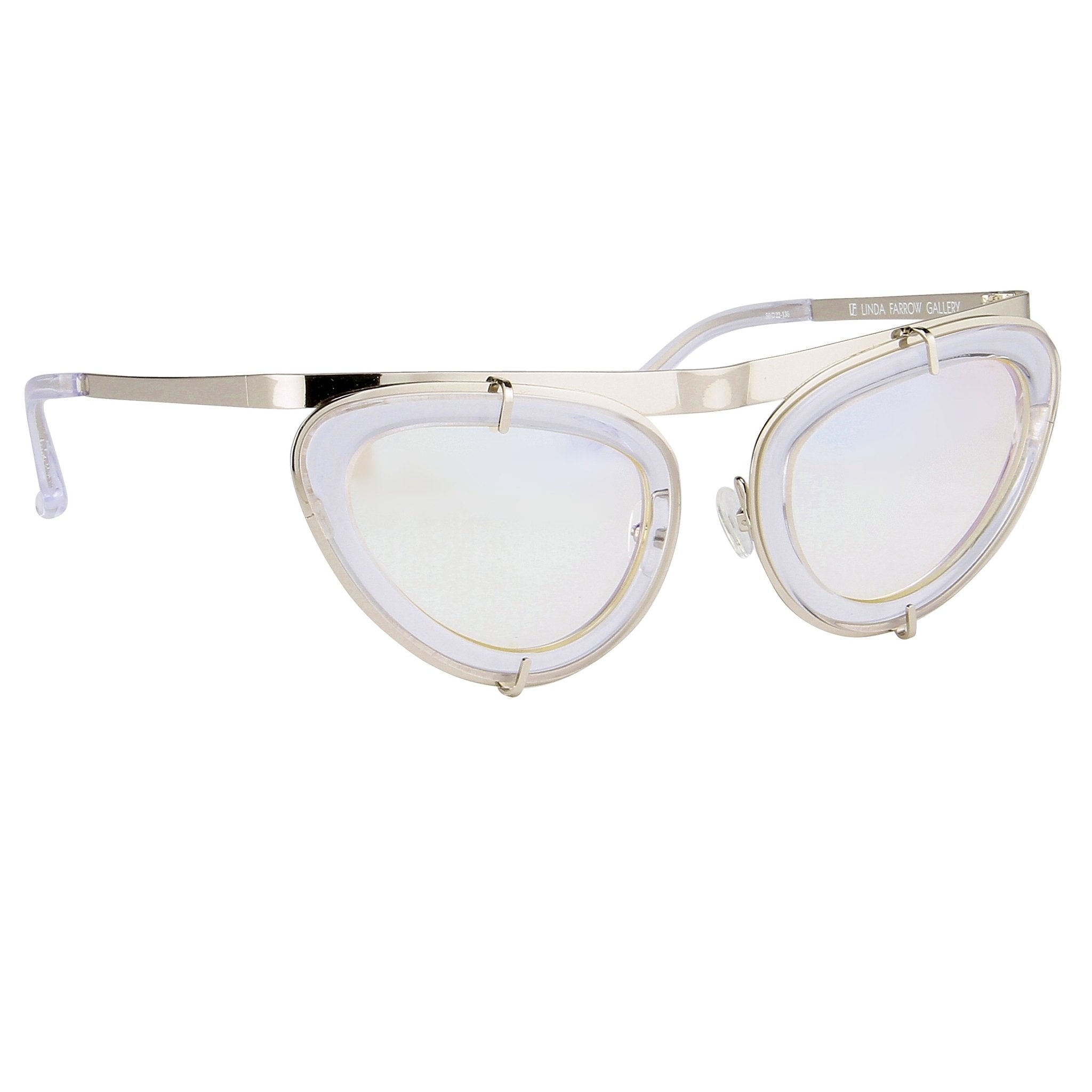 Erdem Women Sunglasses Cat Eye Clear Silver and Silver Lenses - EDM3C1SUN - Watches & Crystals