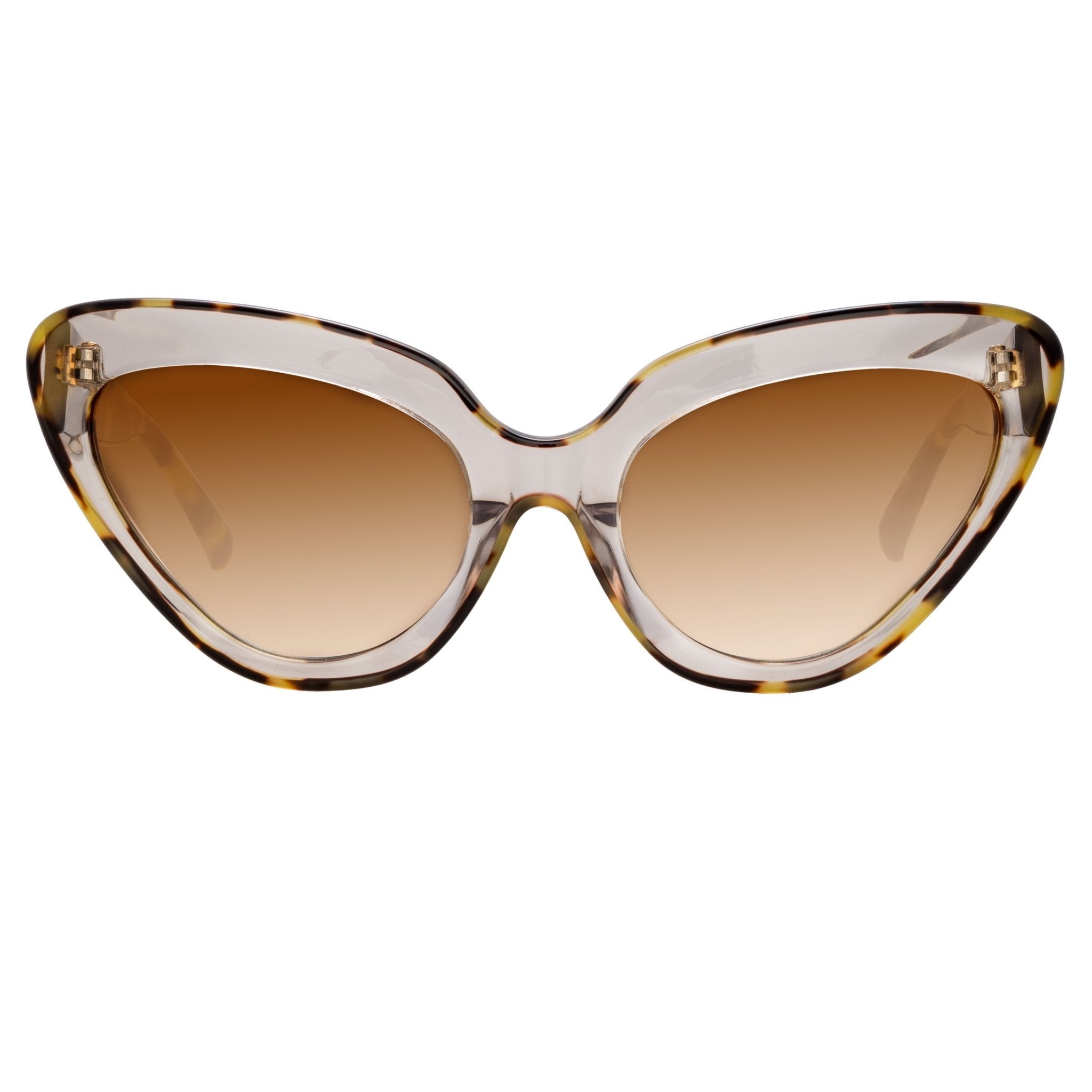 Erdem Women Sunglasses Cat Eye Clear Tortoiseshell With Brown Graduated Lenses - EDM29C1SUN - Watches & Crystals