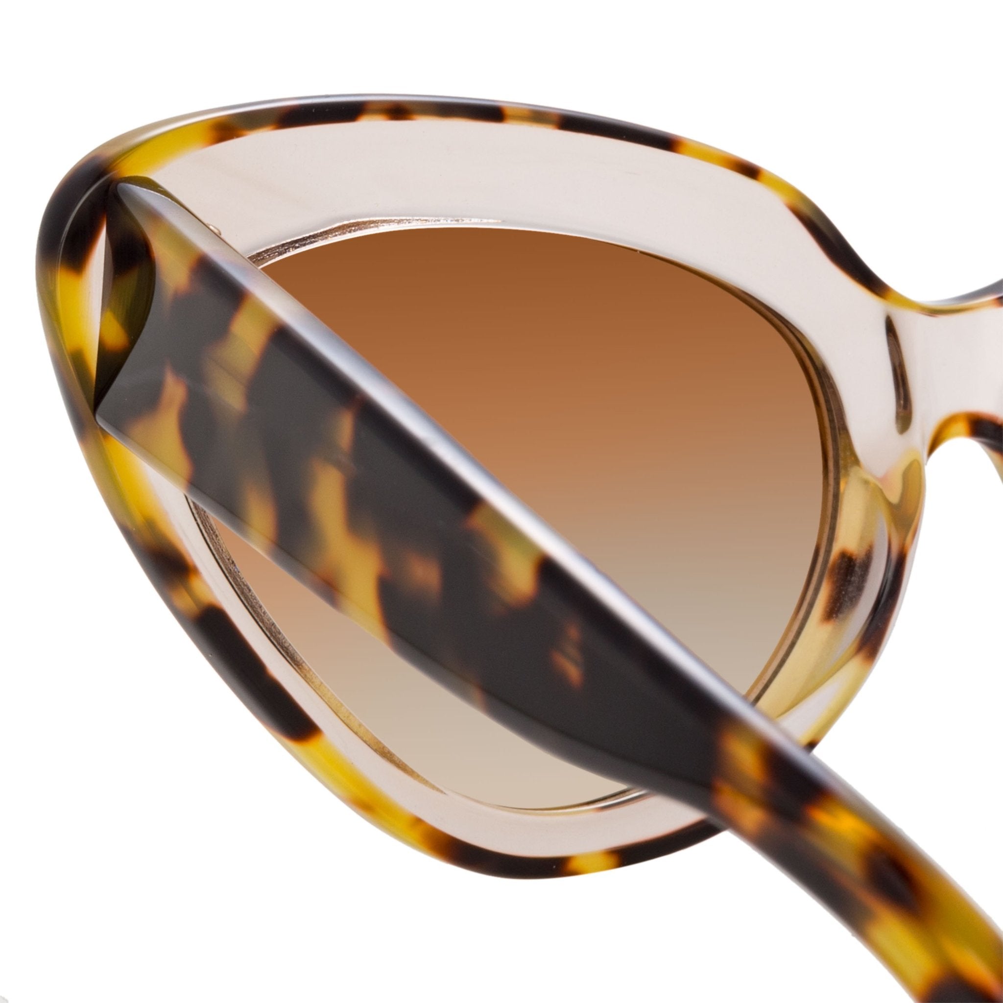 Erdem Women Sunglasses Cat Eye Clear Tortoiseshell With Brown Graduated Lenses - EDM29C1SUN - Watches & Crystals