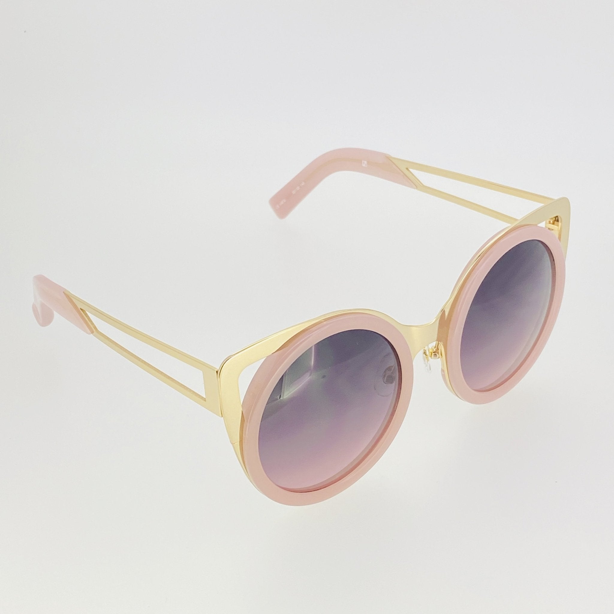 Erdem Women Sunglasses Cat Eye Light Pink Light Gold with Grey/Pink Graduated Lenses EDM4C3SUN - Watches & Crystals