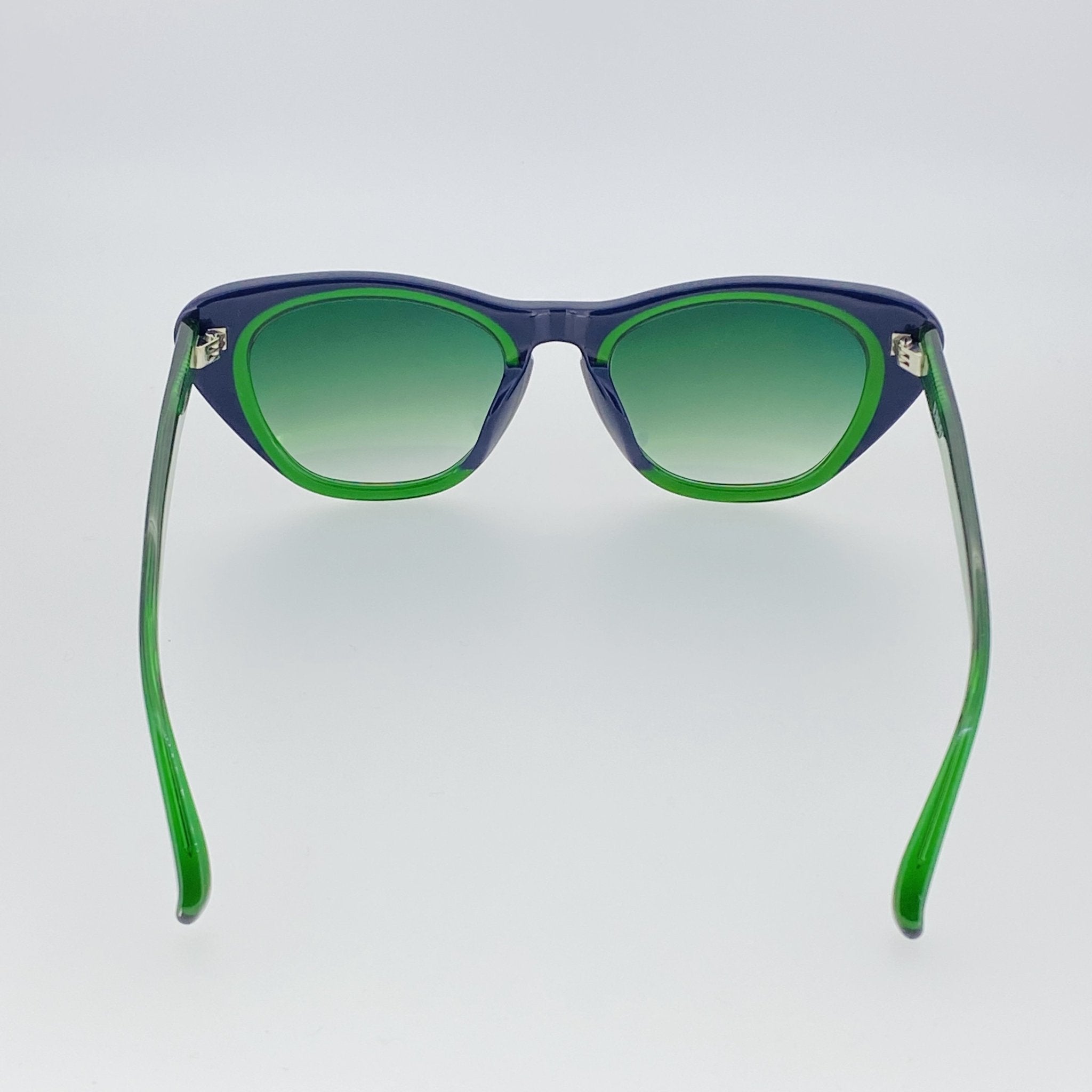 Erdem Women Sunglasses Cat Eye Navy Green with Green Gradient Lenses Category 3 EDM18C3SUN - Watches & Crystals