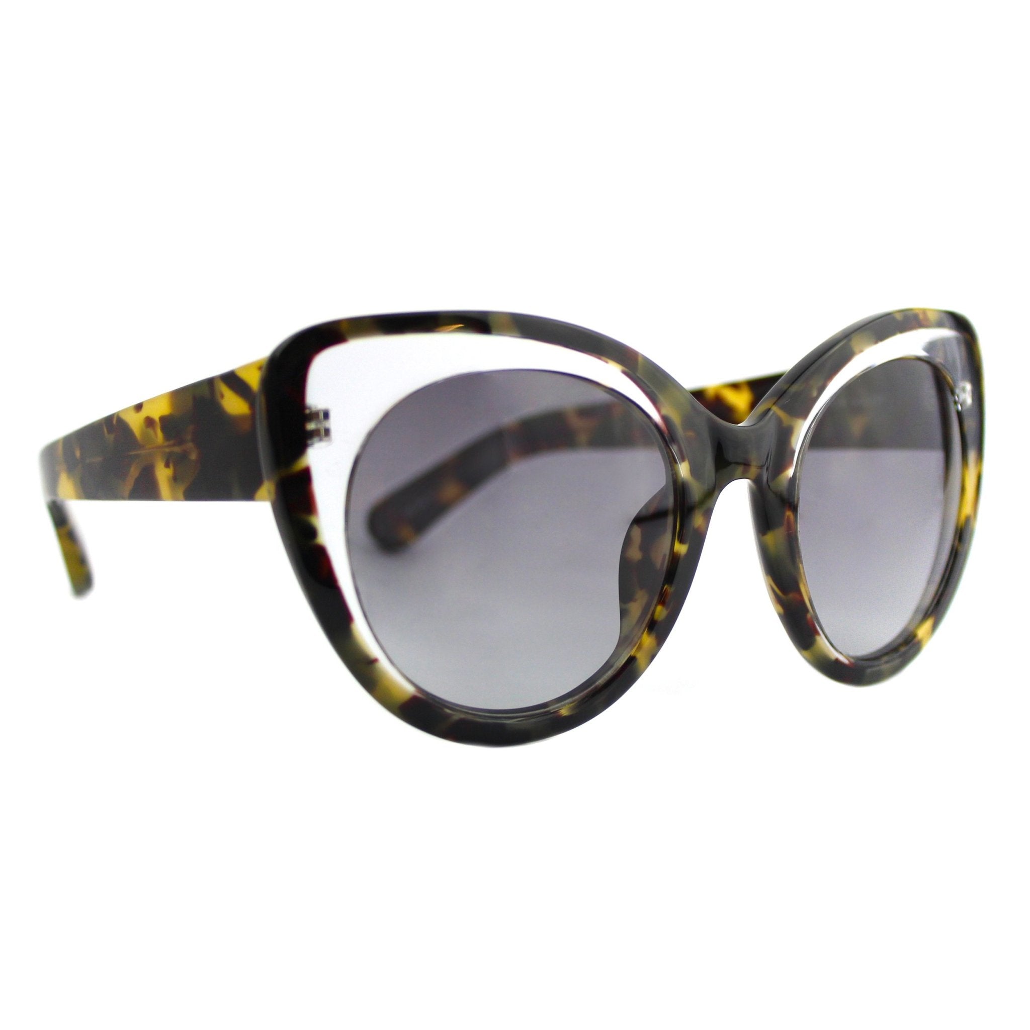 Erdem Women Sunglasses Cat Eye Tortoise Shell Clear with Grey Graduated Lenses Category 3 EDM14C5SUN - Watches & Crystals