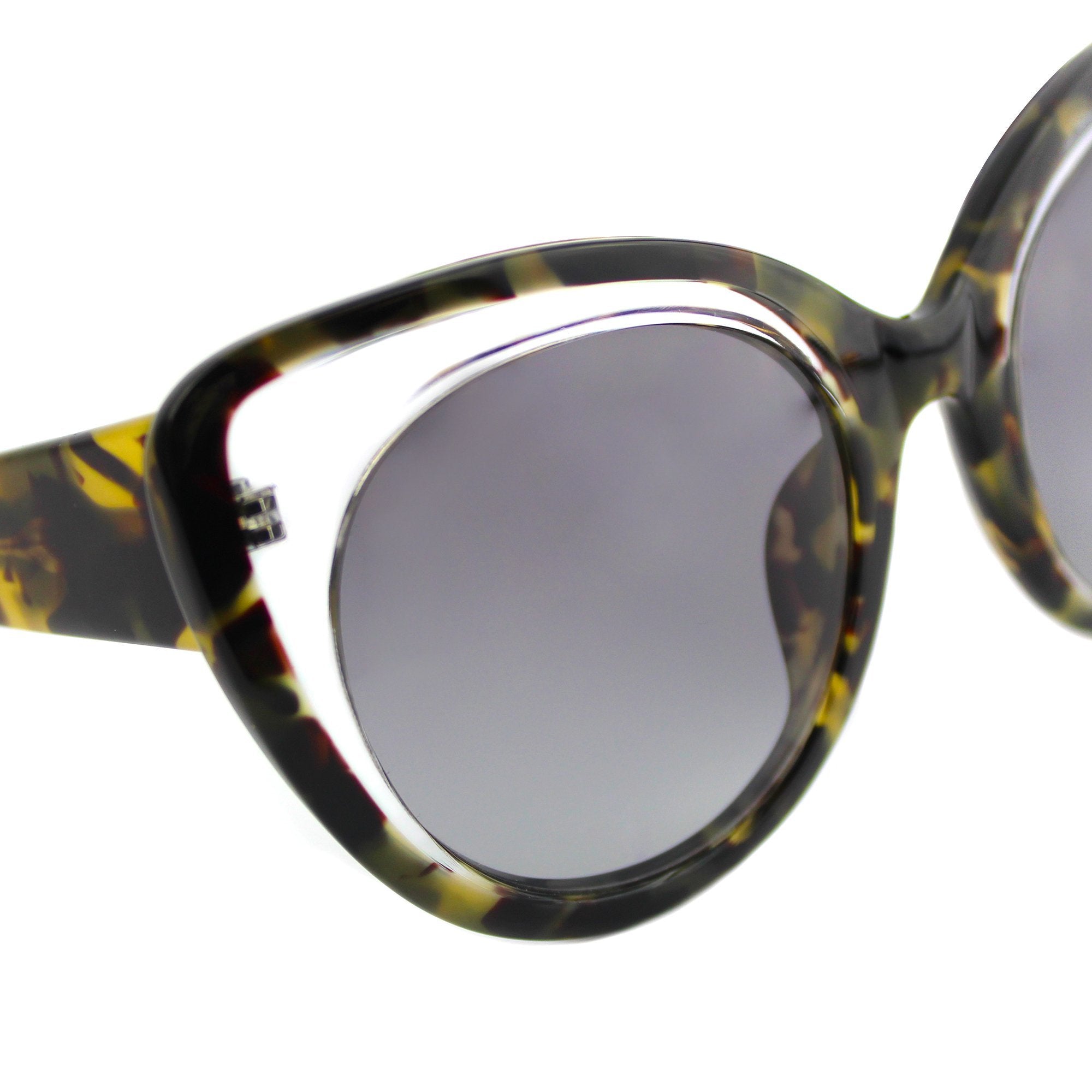 Erdem Women Sunglasses Cat Eye Tortoise Shell Clear with Grey Graduated Lenses Category 3 EDM14C5SUN - Watches & Crystals