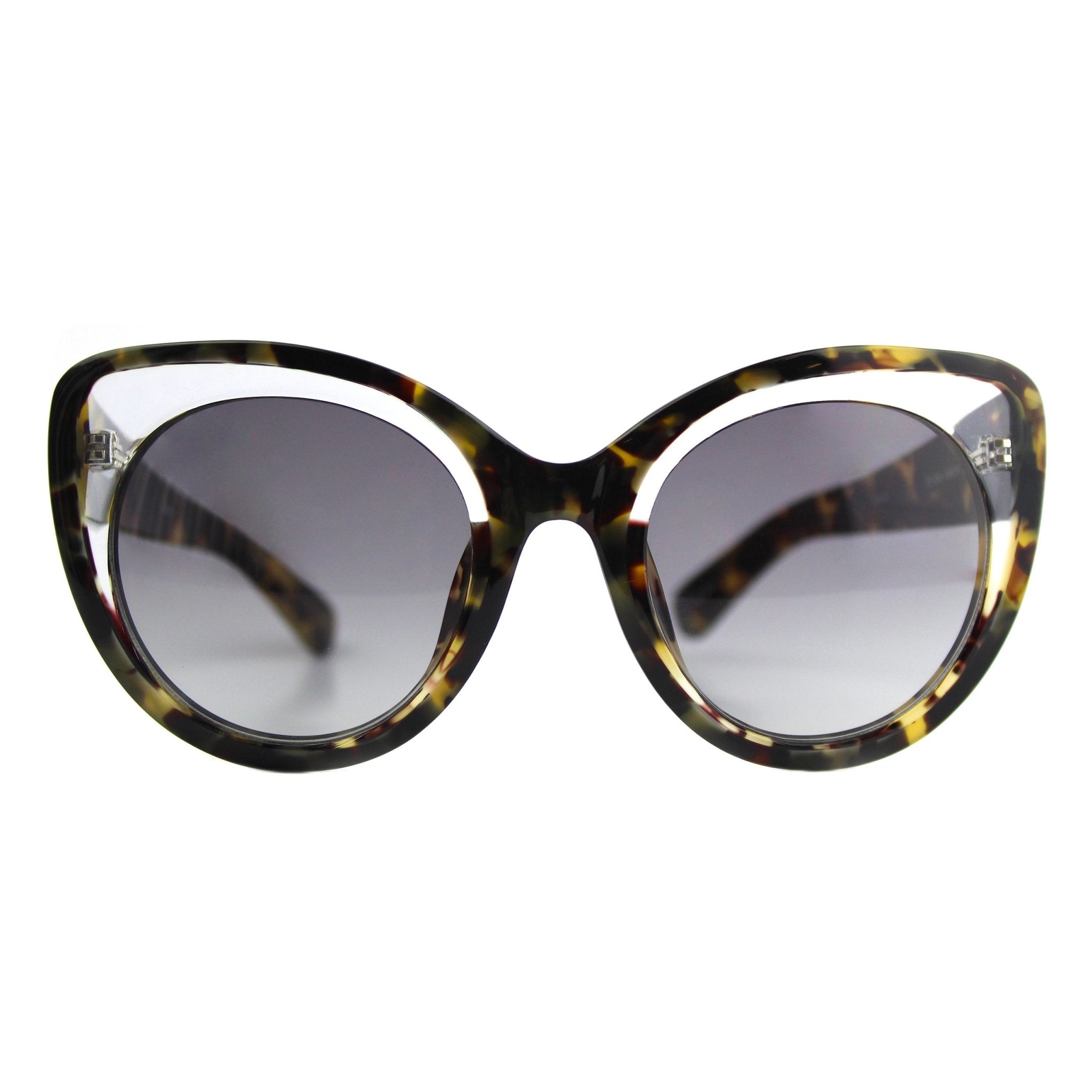 Erdem Women Sunglasses Cat Eye Tortoise Shell Clear with Grey Graduated Lenses Category 3 EDM14C5SUN - Watches & Crystals