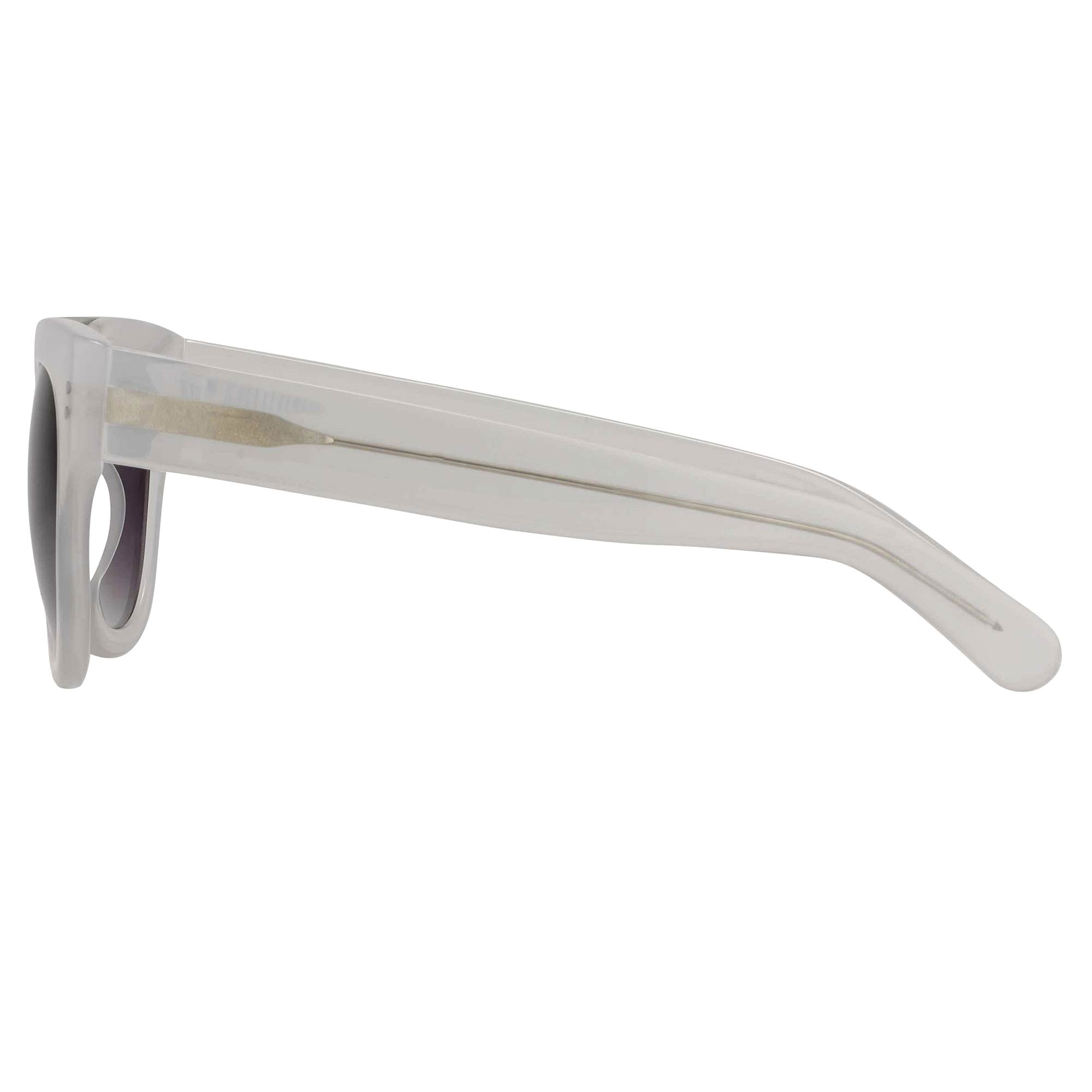 Erdem Women Sunglasses D-Frame Off White with Grey Graduated Lenses Category 3 EDM11C3SUN - Watches & Crystals