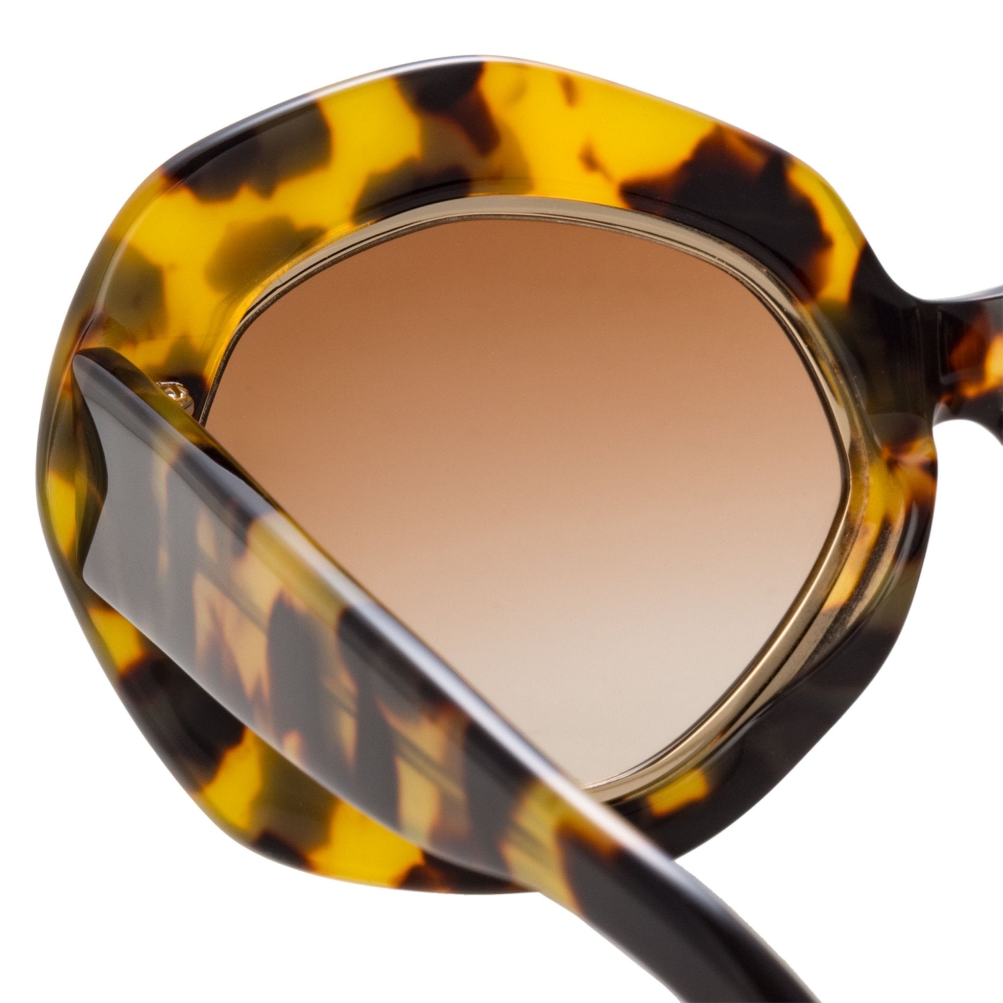 Erdem Women Sunglasses Oversized Tortoise Shell Gold with Brown Graduated Lenses EDM33C4SUN - Watches & Crystals