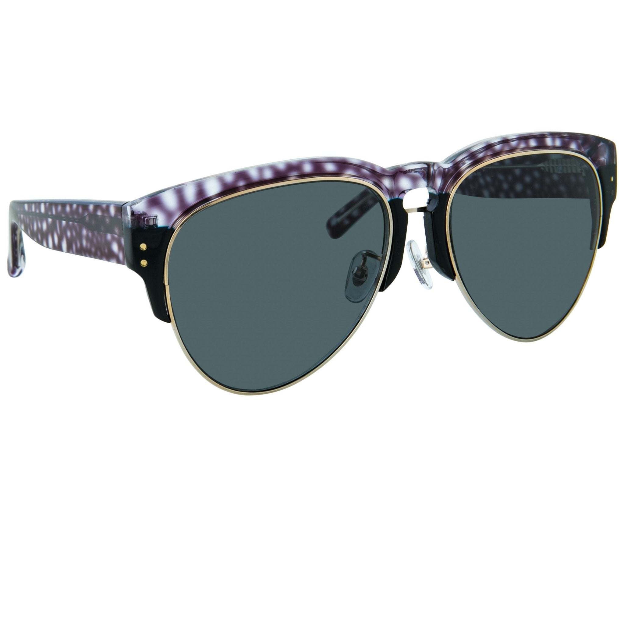 Erdem Women Sunglasses Stingray Black Light Gold with Grey Lenses Category 3 EDM25C3SUN - Watches & Crystals