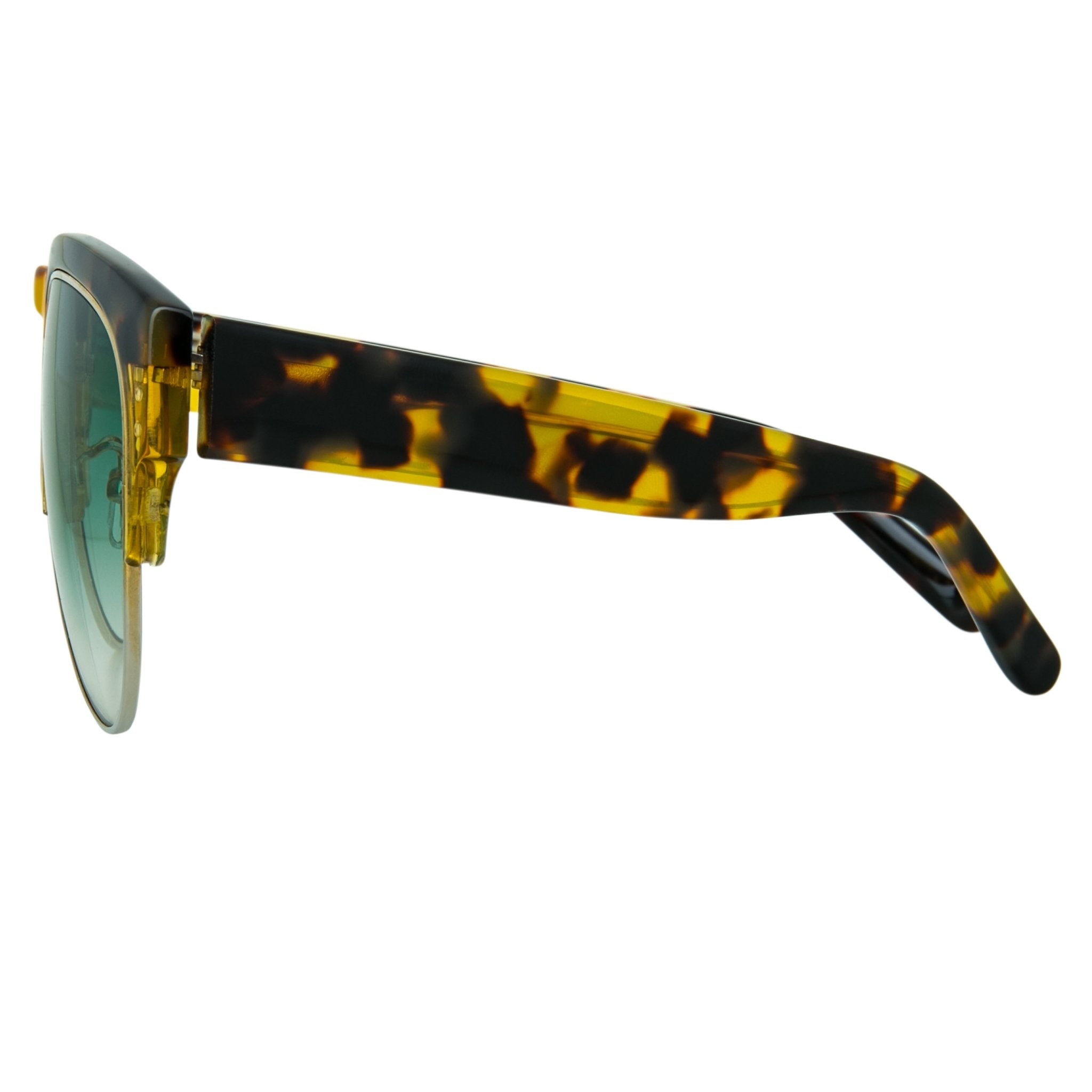 Erdem Women Sunglasses Tortoise Shell Light Gold with Green Graduated Lenses EDM25C2SUN - Watches & Crystals