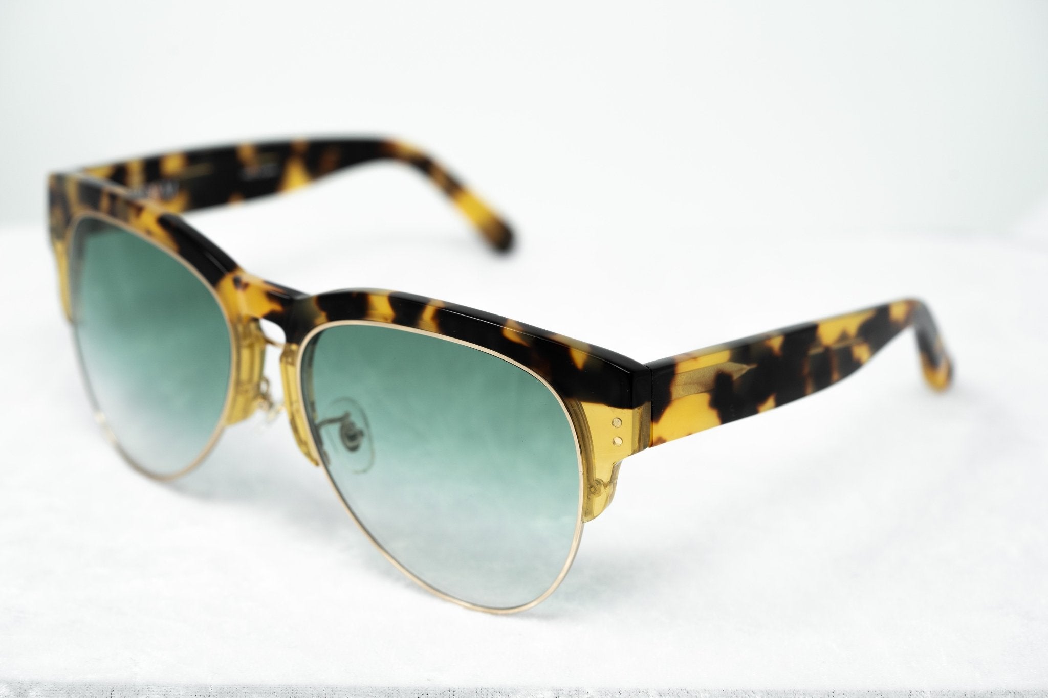 Erdem Women Sunglasses Tortoise Shell Light Gold with Green Graduated Lenses EDM25C2SUN - Watches & Crystals