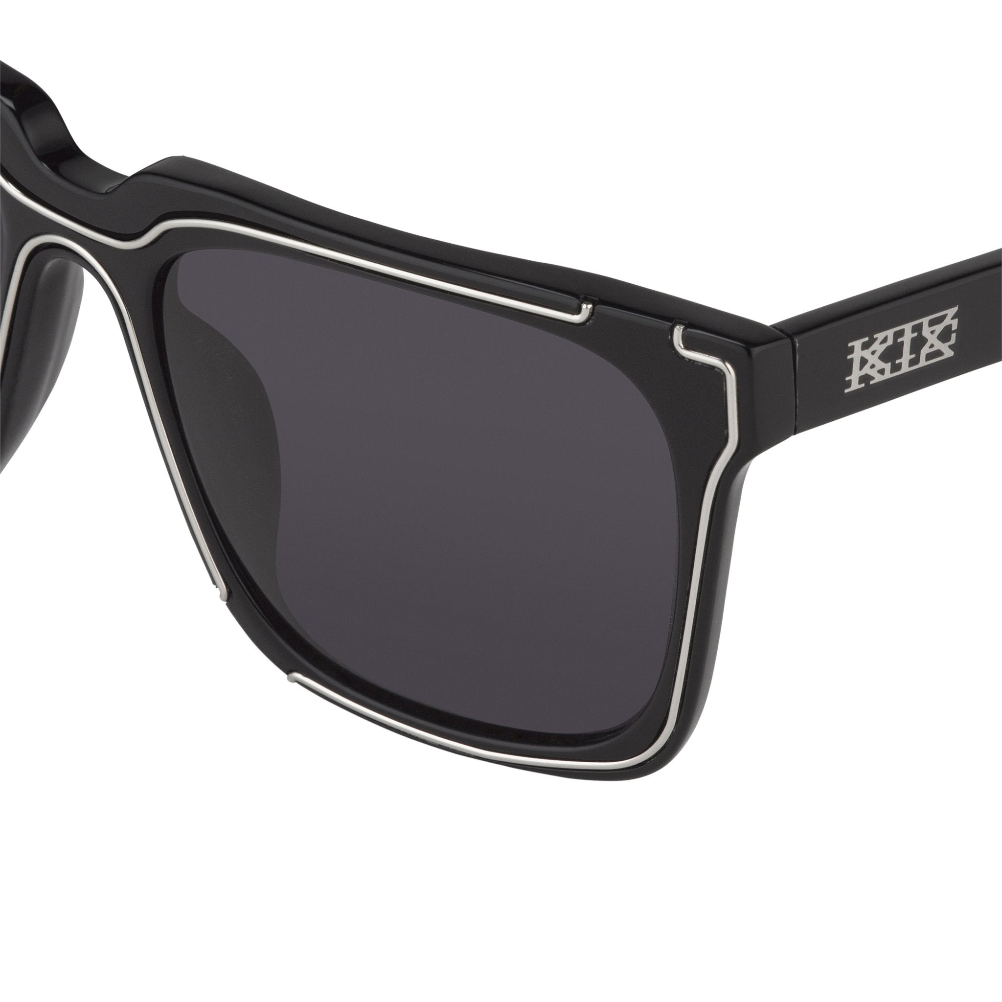 Kokon To Zai Sunglasses D-Frame Black/Silver With Grey Category 3 Lenses KTZ14C1SUN - Watches & Crystals