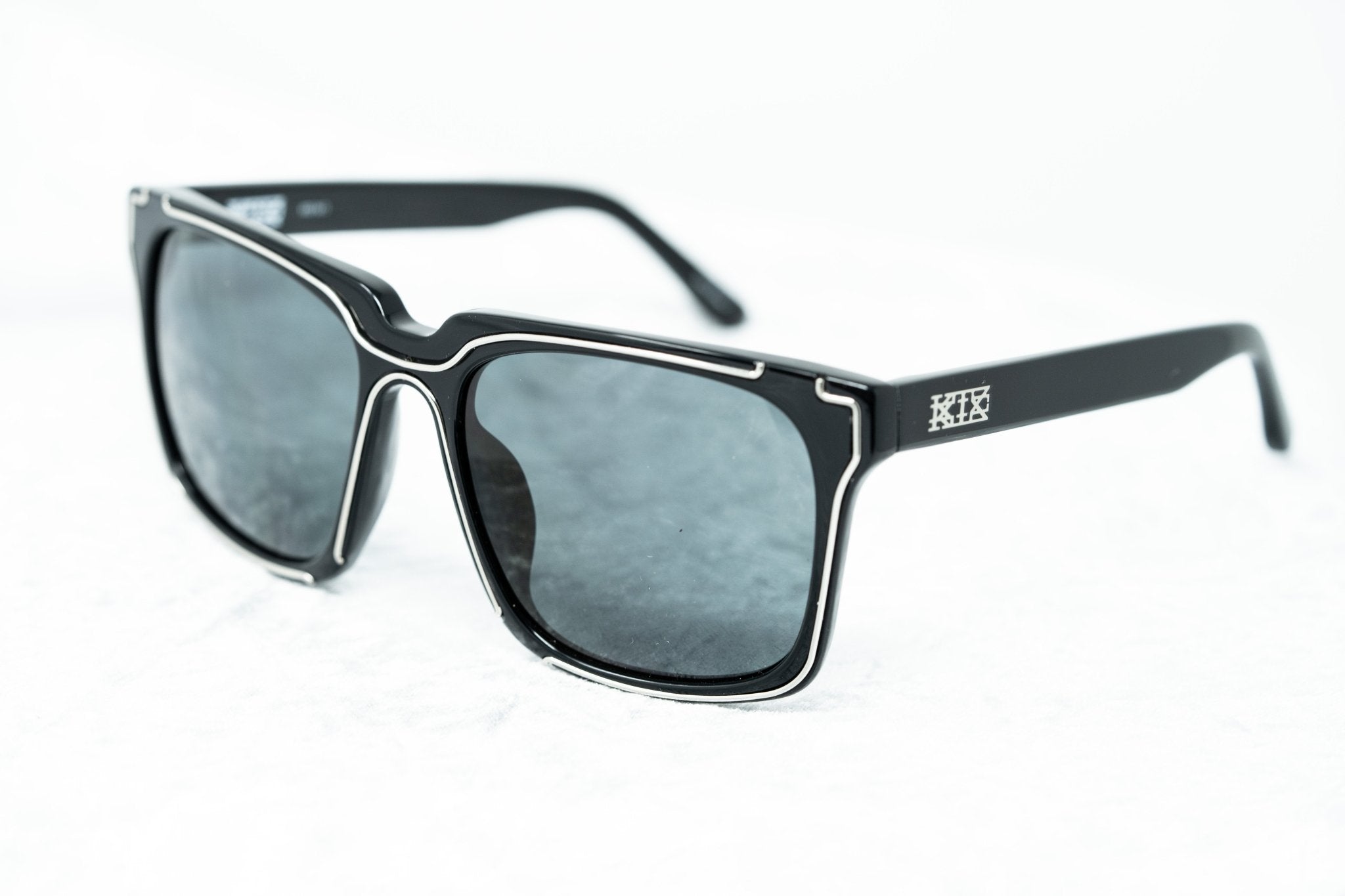 Kokon To Zai Sunglasses D-Frame Black/Silver With Grey Category 3 Lenses KTZ14C1SUN - Watches & Crystals