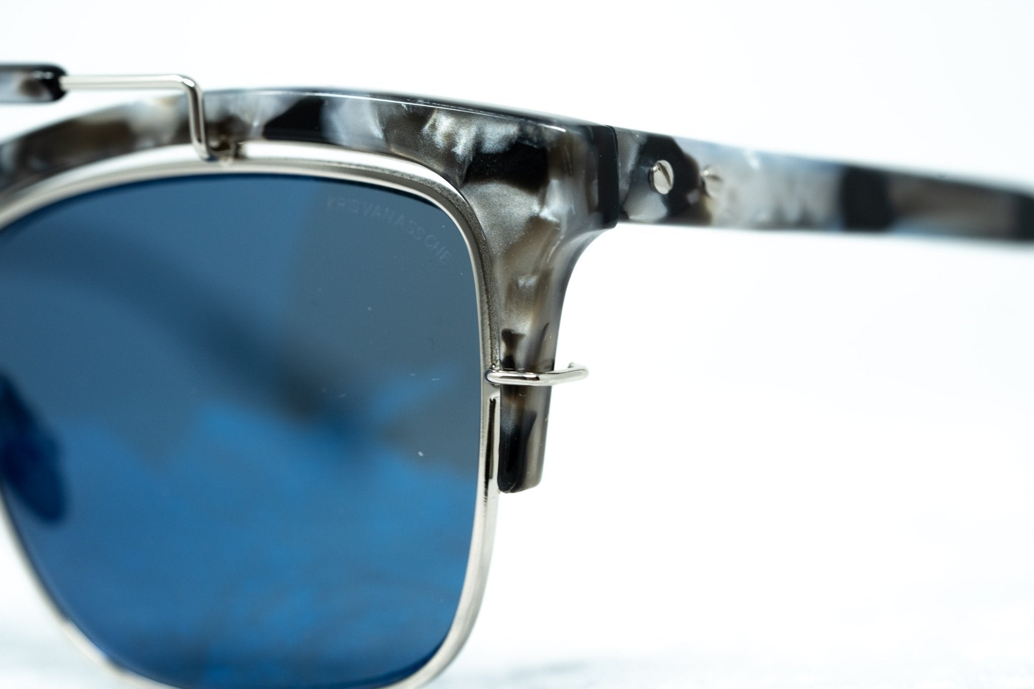 Kris Van Assche Sunglasses D-Frame Blue and Grey - Watches & Crystals