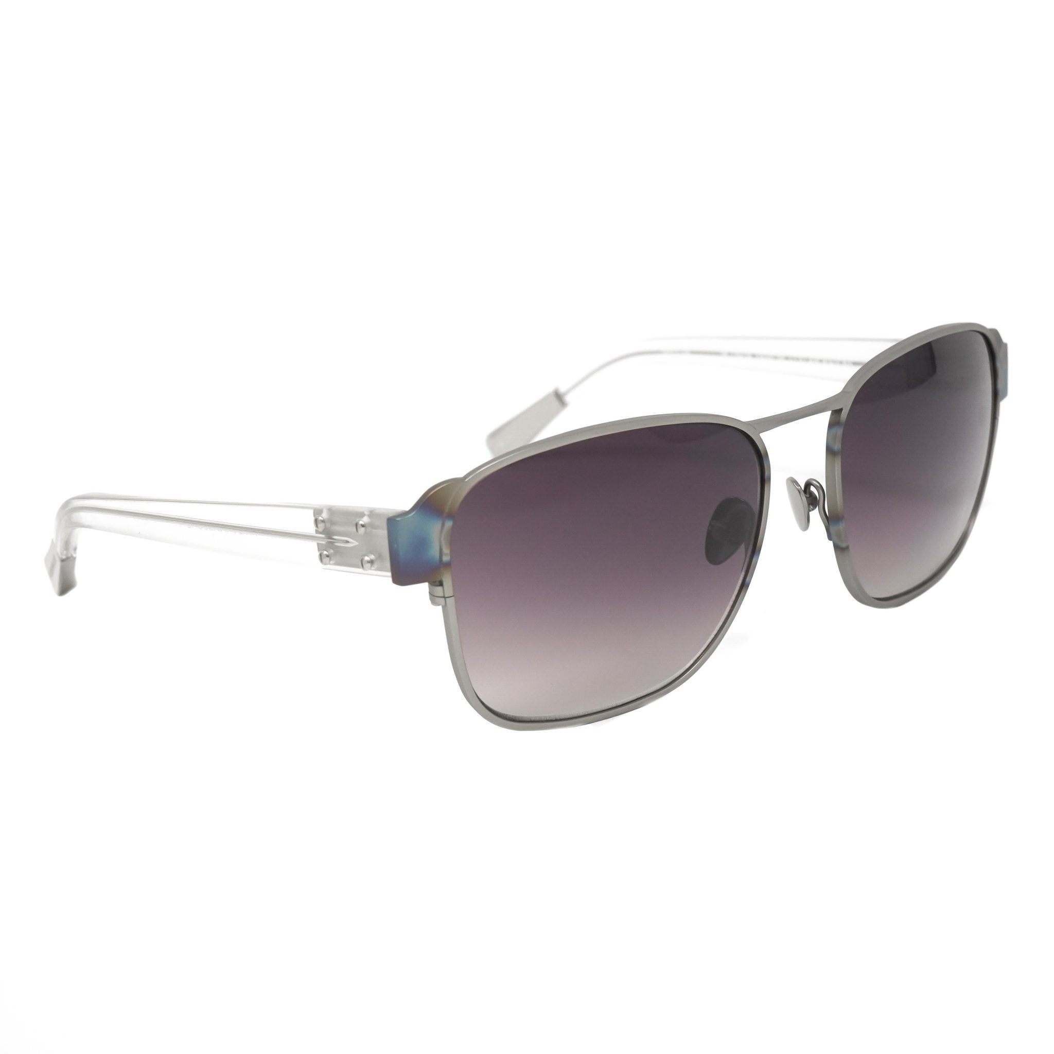 Kris Van Assche Sunglasses D-Frame Iridescent Silver and Purple - Watches & Crystals