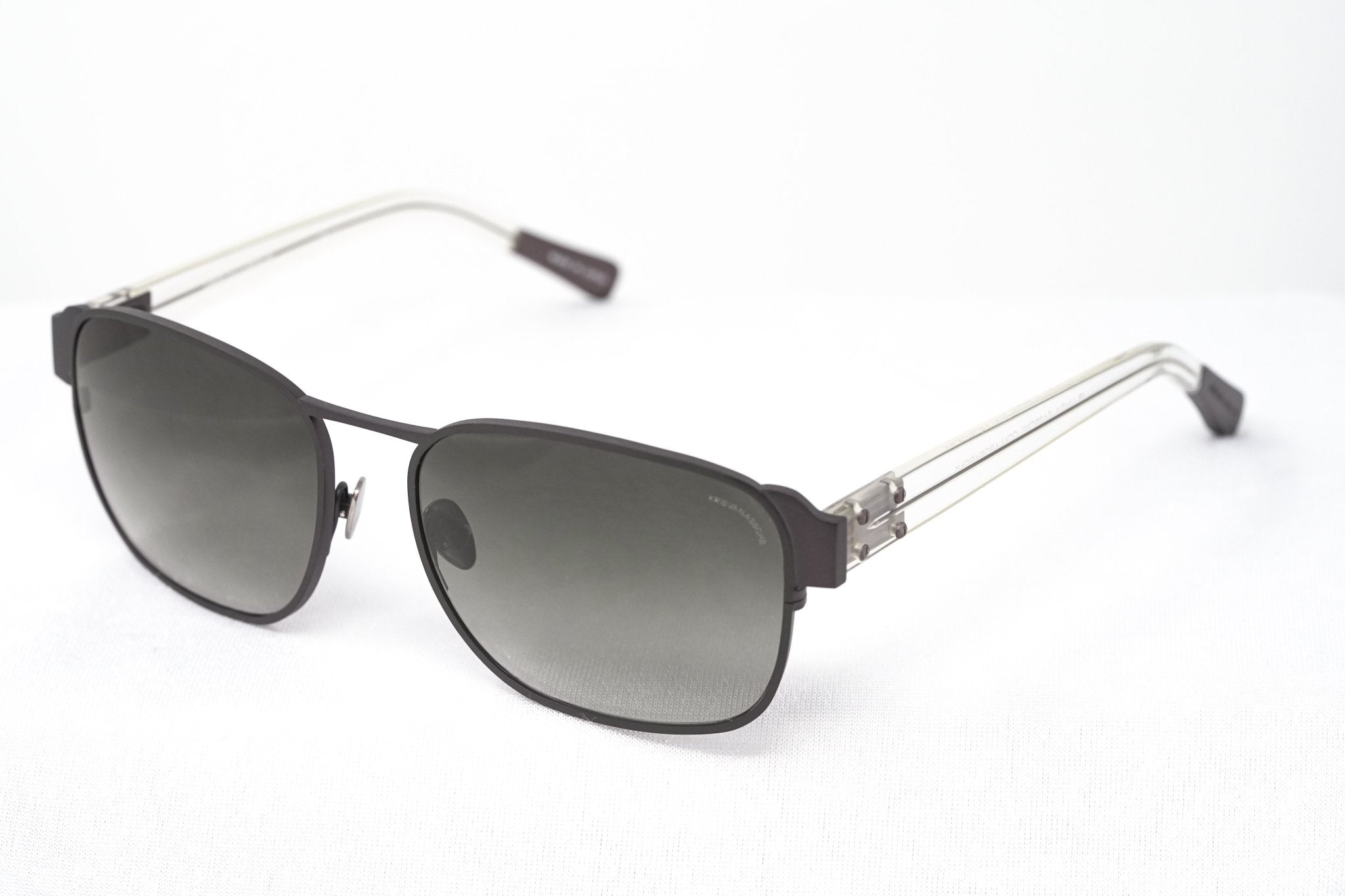 Kris Van Assche Sunglasses D-Frame Matt Brown and Grey - Watches & Crystals