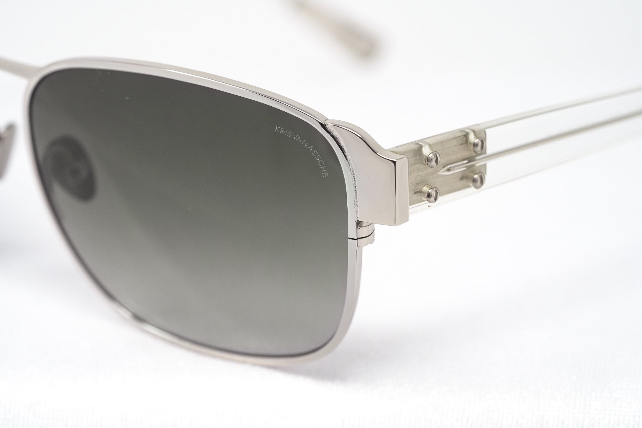 Kris Van Assche Sunglasses D-Frame Silver and Grey - Watches & Crystals