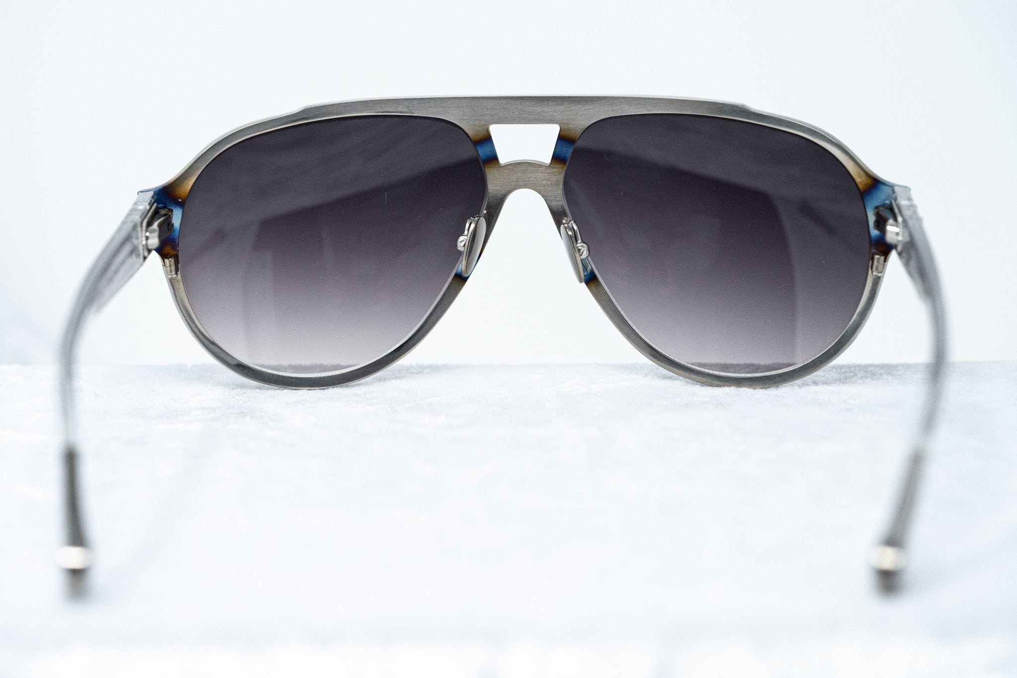 Kris Van Assche Sunglasses Titanium Unisex Purple Grey Graduated Lenses Category 3 - KVA1C5SUN - Watches & Crystals