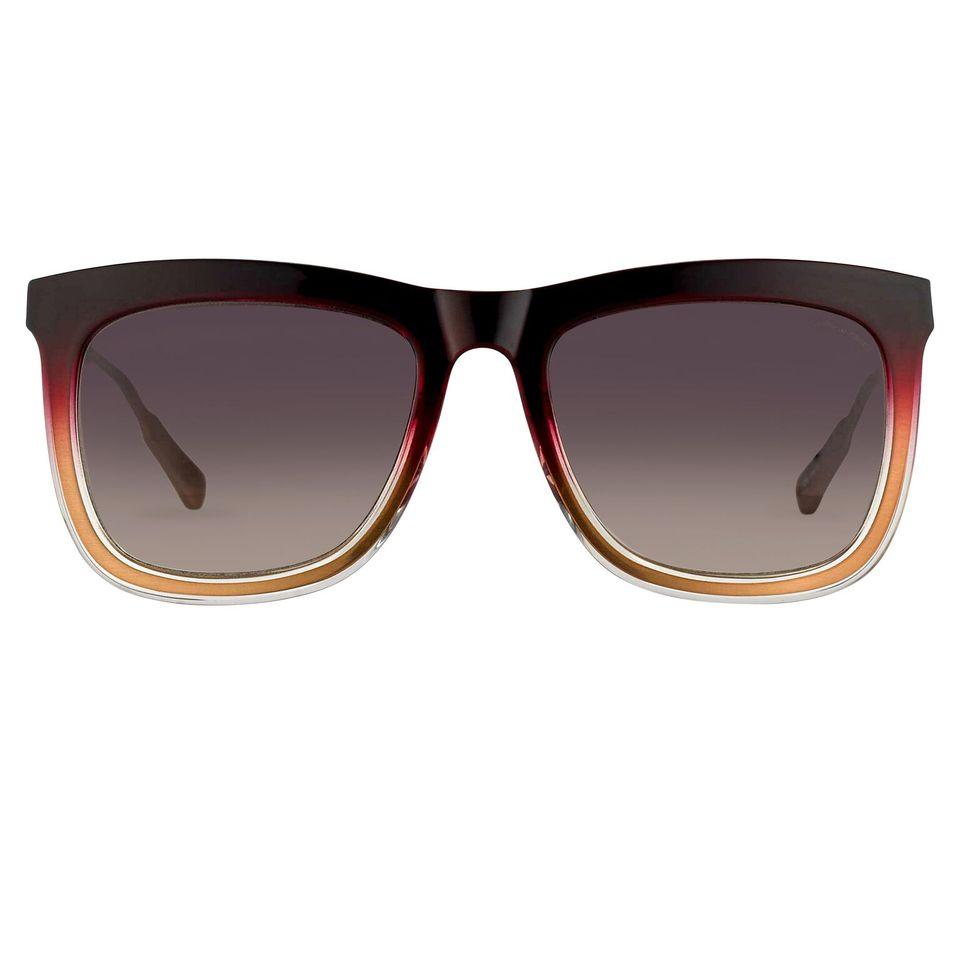 Kris Van Assche Sunglasses with D-Frame Burgundy Antique Bronze and Brown Graduated Lenses - KVA80C2SUN - Watches & Crystals