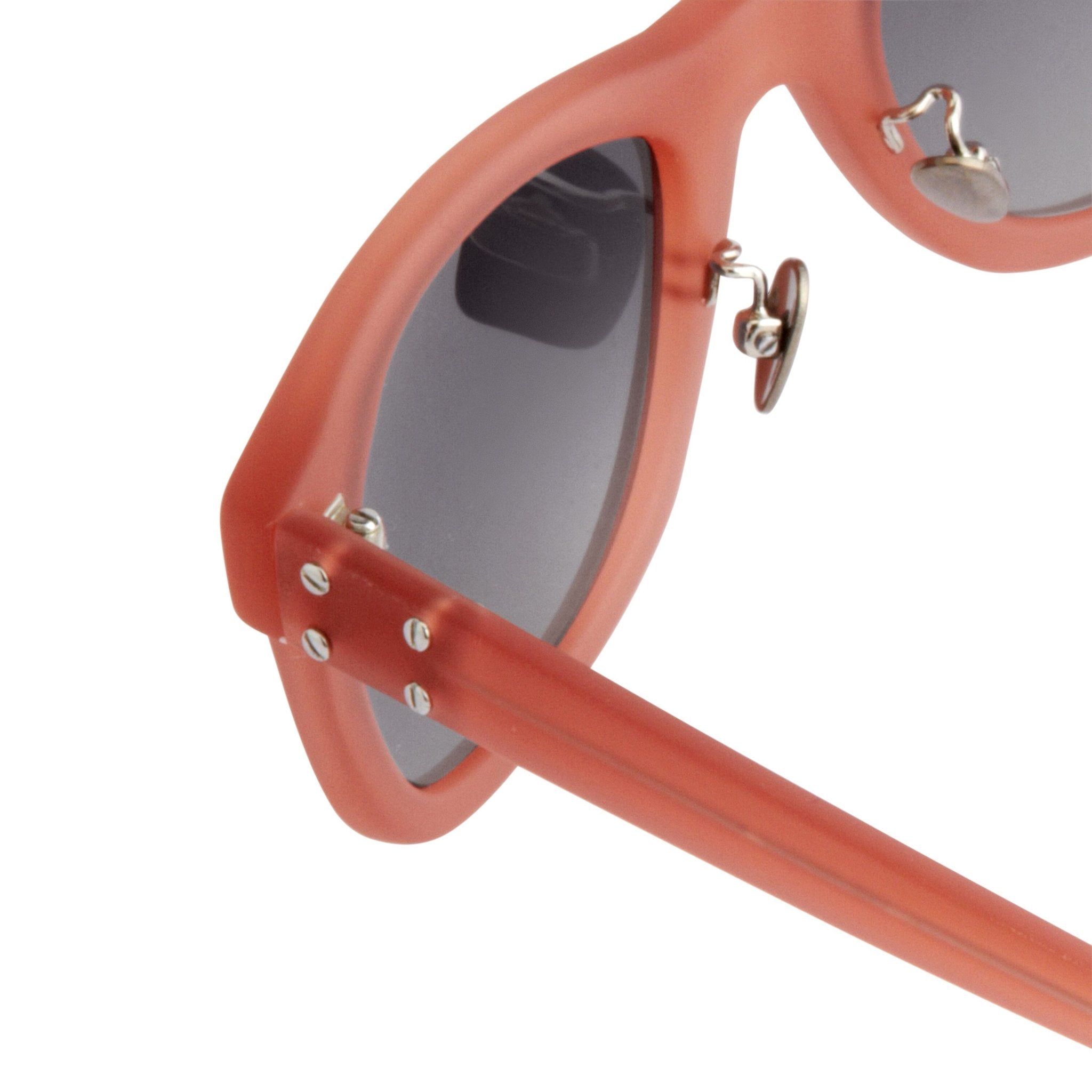 Kris Van Assche Sunglasses with D-frame Rubberised Orange and Grey Lenses - KVA47C4SUN - Watches & Crystals