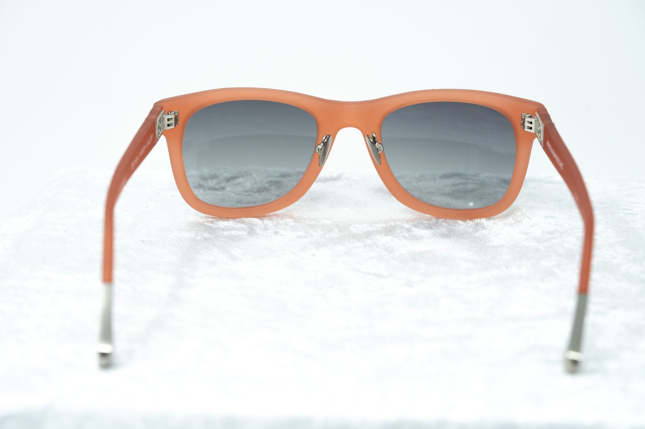 Kris Van Assche Sunglasses with D-frame Rubberised Orange and Grey Lenses - KVA47C4SUN - Watches & Crystals