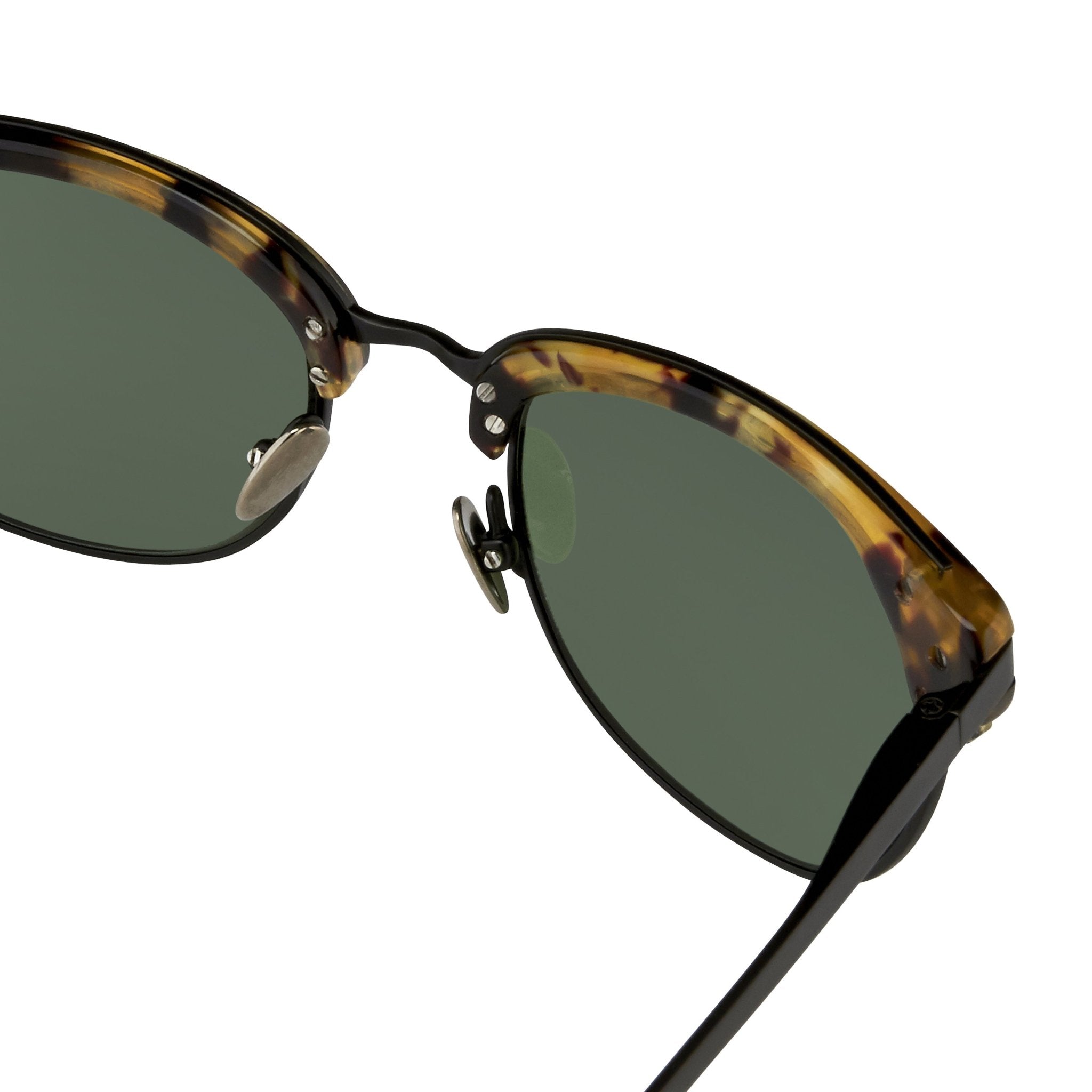 Kris Van Assche Sunglasses with D-Frame Tortoiseshell Black and Green Lenses Category 3 - KVA76C2SUN - Watches & Crystals