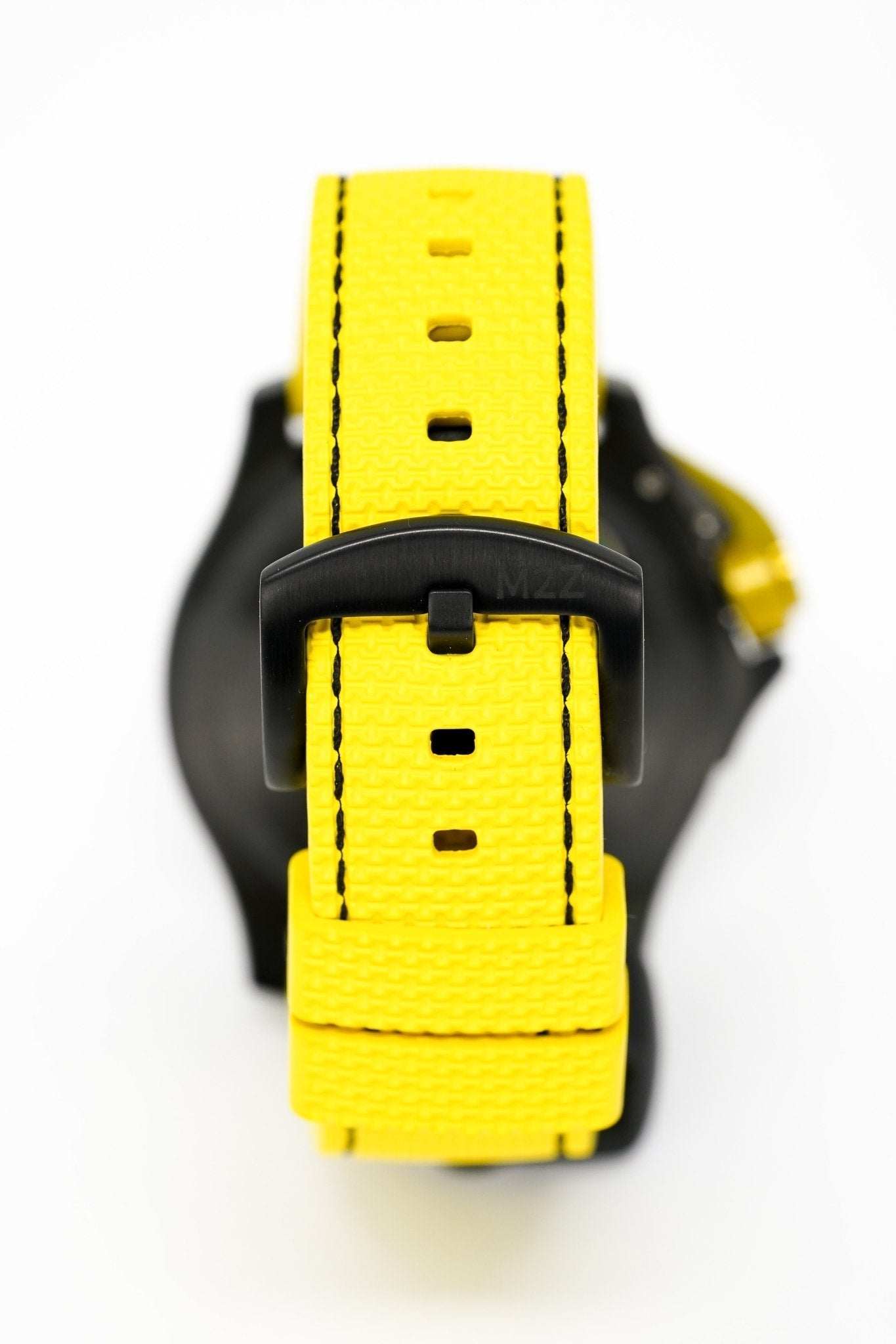 M2Z Men's Watch Diver 200 Yellow IP Black 200-006 - Watches & Crystals