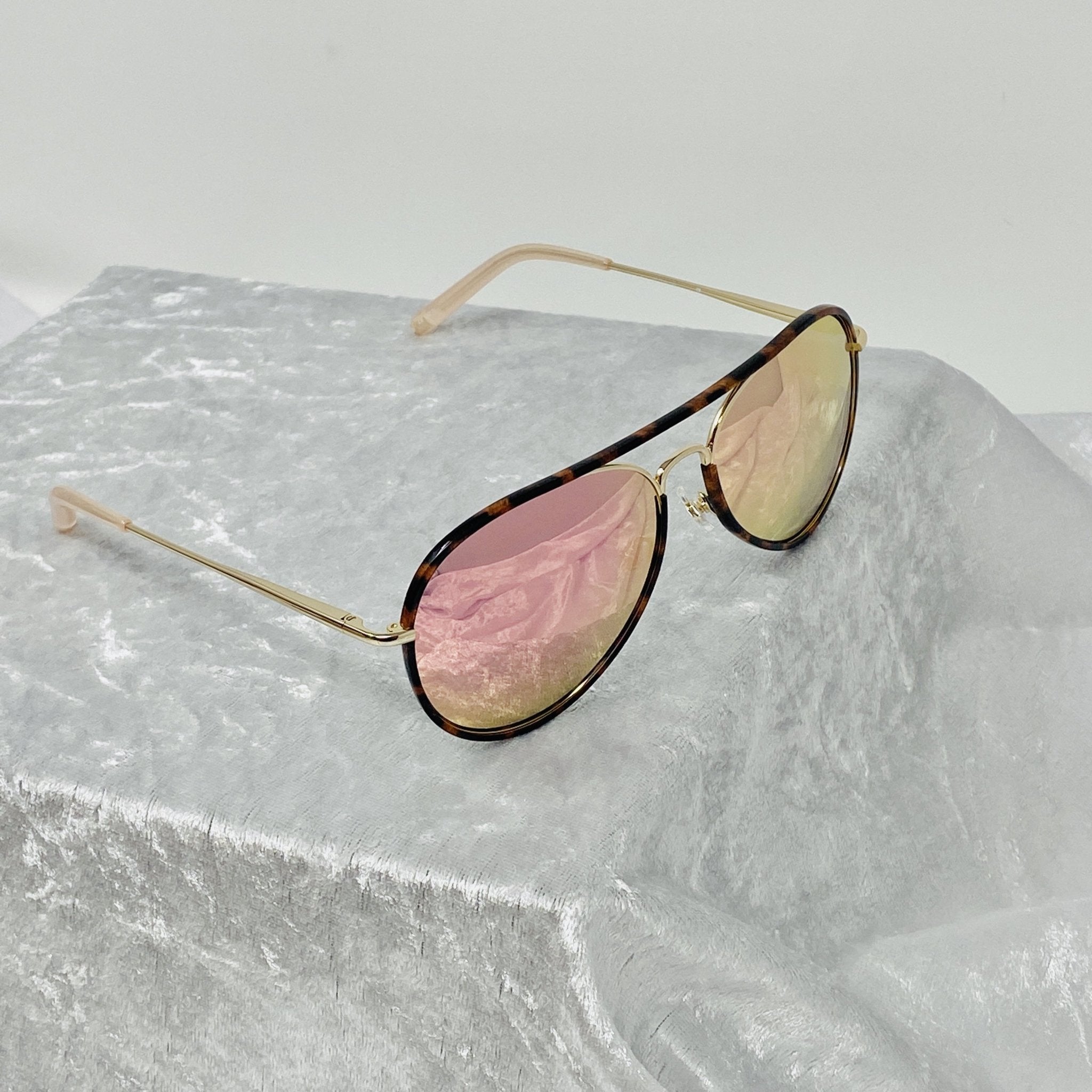 Matthew Williamson Sunglasses Pink Tortoise Shell with Peach Lenses MW154C6SUN - Watches & Crystals