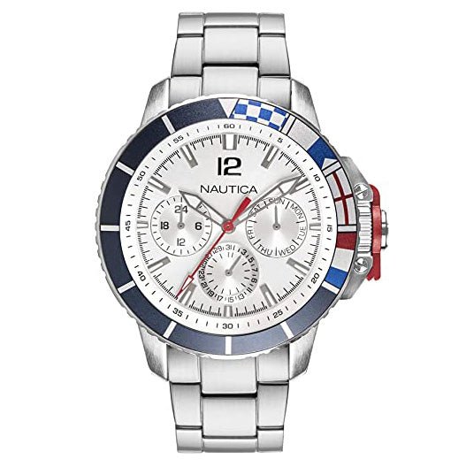 Nautica Men's Watch Bay Ho Silver NAPBHP907 - Watches & Crystals