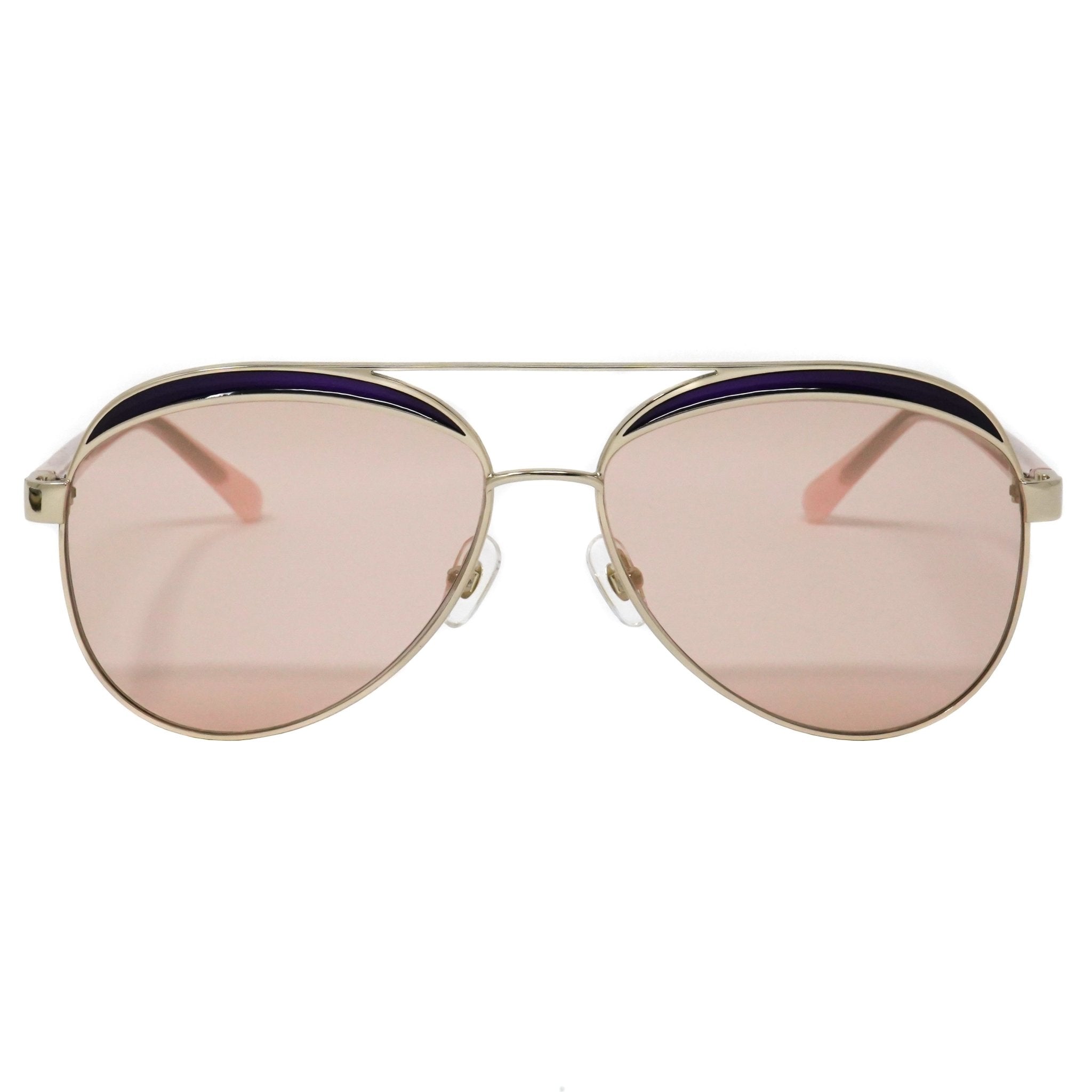 NO 21 Women's Sunglasses Rose Gold and Peach - Watches & Crystals