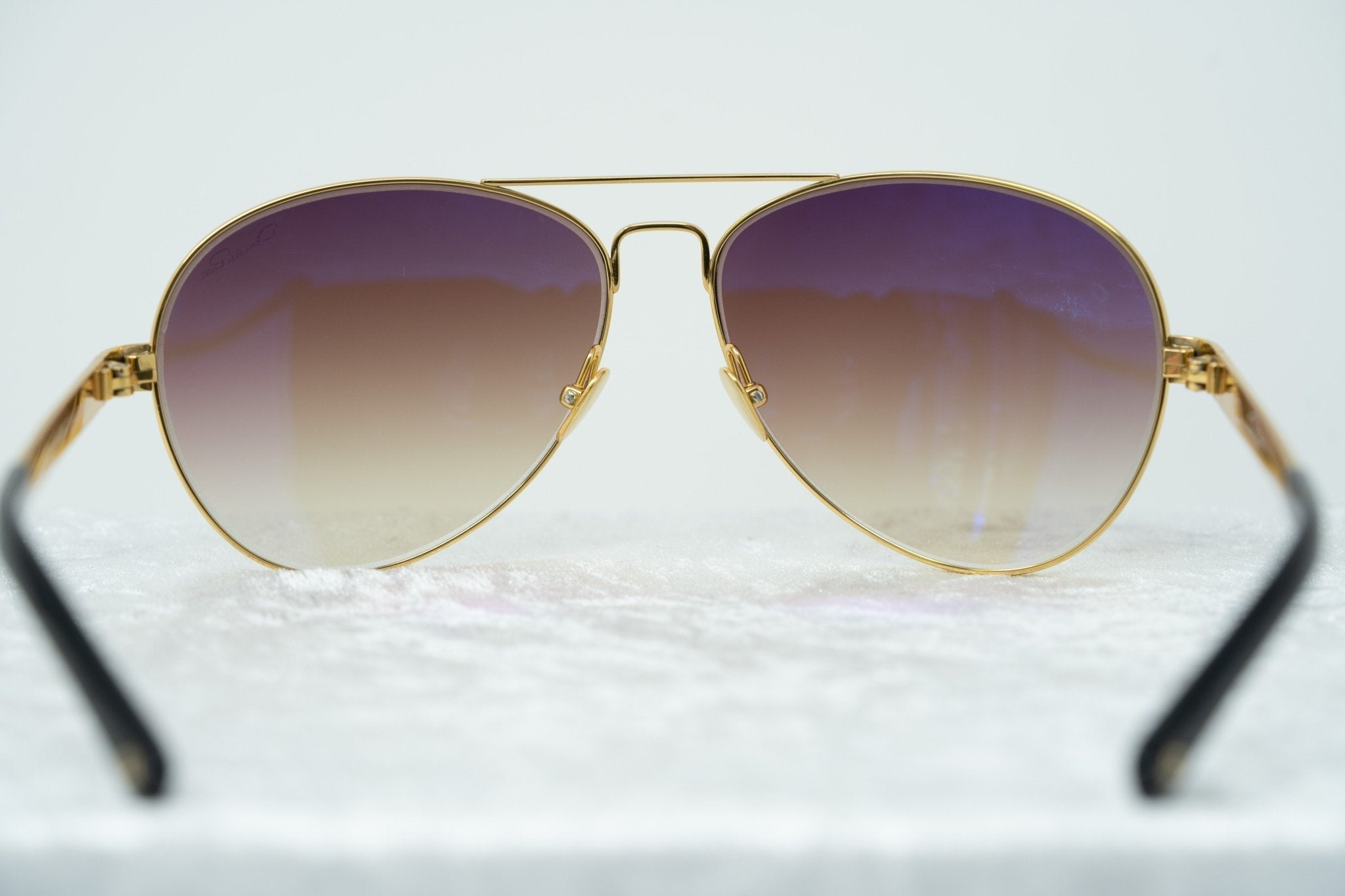 Oscar De La Renta Sunglasses Gold and Brown Graduated Lenses - ODLR44C4SUN - Watches & Crystals