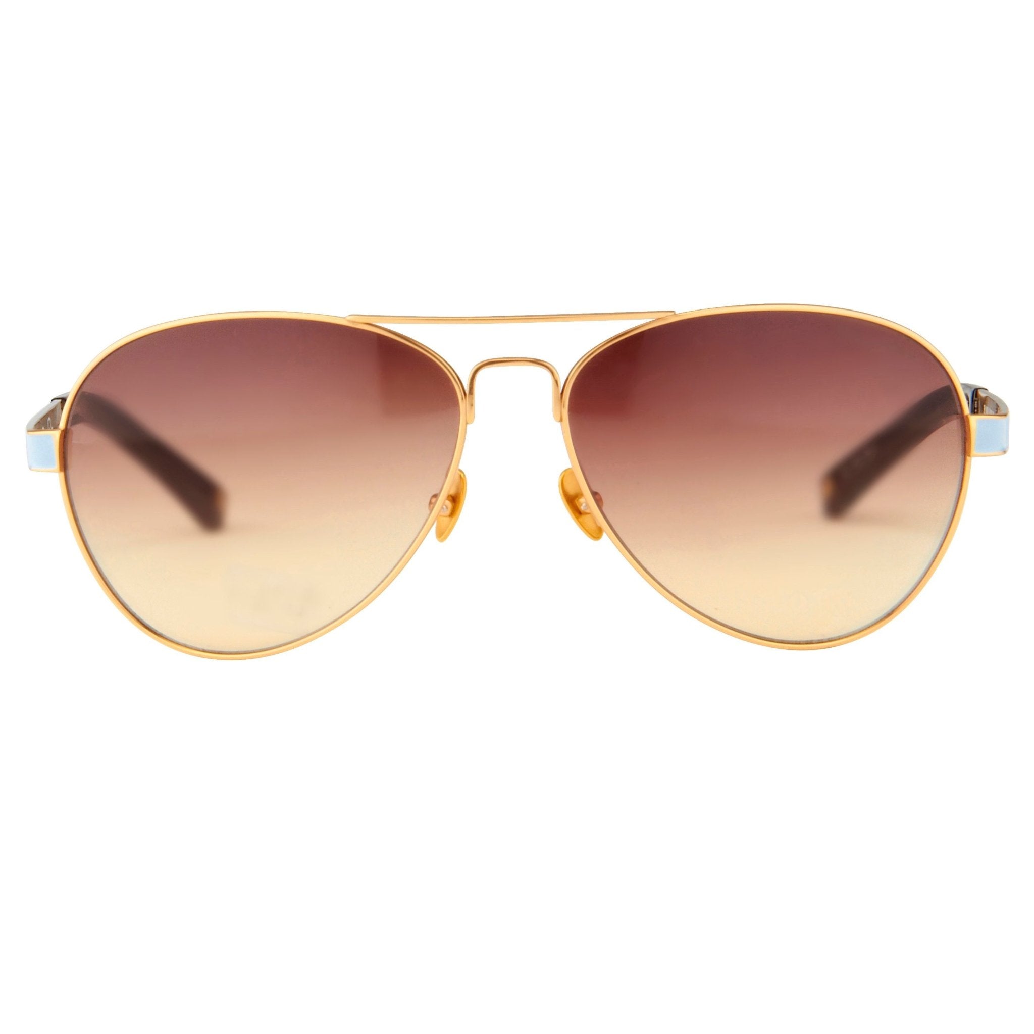 Oscar De La Renta Sunglasses Gold and Brown Graduated Lenses - ODLR44C4SUN - Watches & Crystals