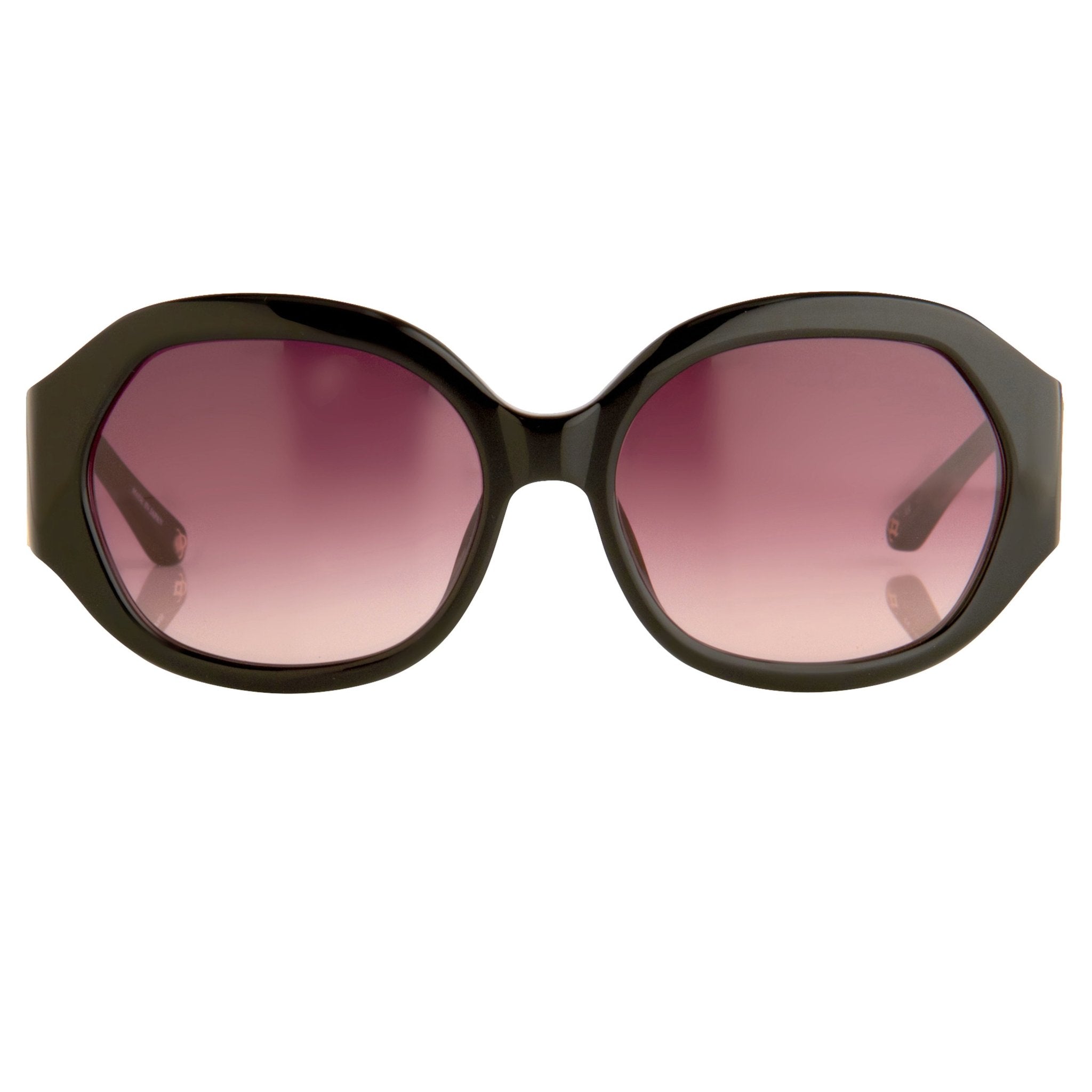 Oscar De La Renta Sunglasses Jackie O Black and Pink Lenses - ODLR34C1SUN - Watches & Crystals