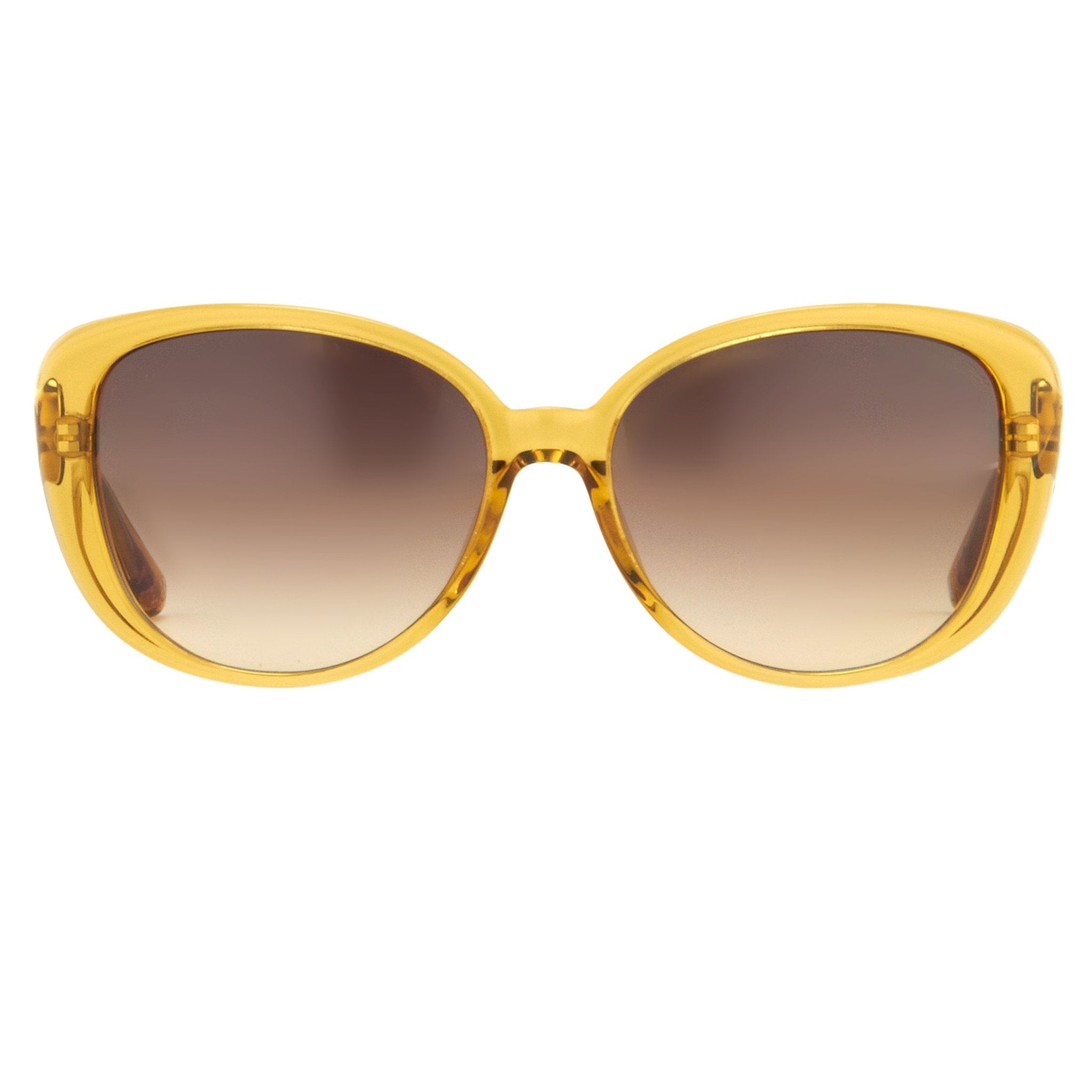 Oscar De La Renta Sunglasses Oversized Frame Dandelion and Grey Lenses - ODLR47C5SUN - Watches & Crystals