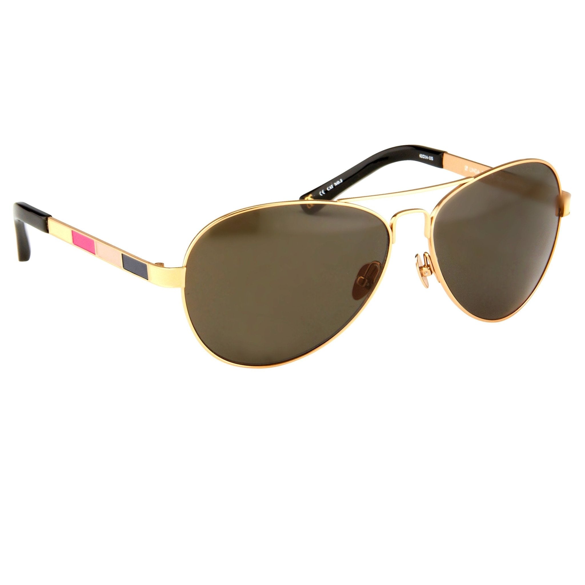 Oscar De La Renta Sunglasses Rose Gold and Green Lenses Category 3 - ODLR44C5SUN - Watches & Crystals