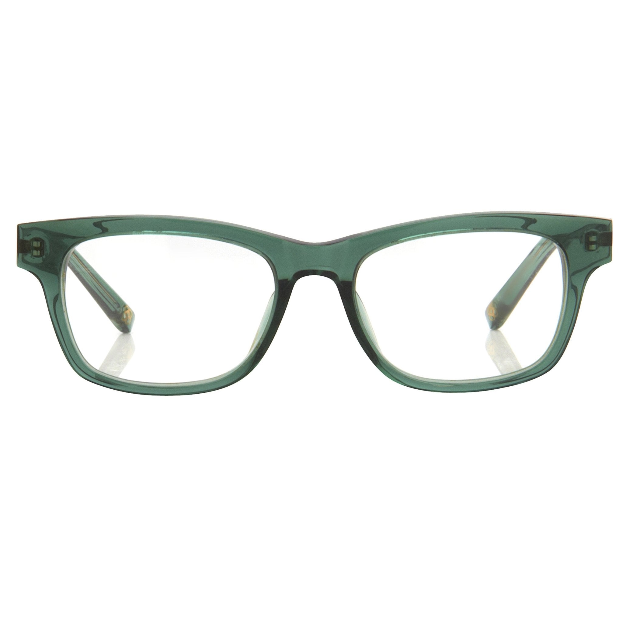 Oscar De La Renta Unisex Eyeglasses Rectangle Forest Green with Clear Lenses - ODLR41C3OPT - Watches & Crystals