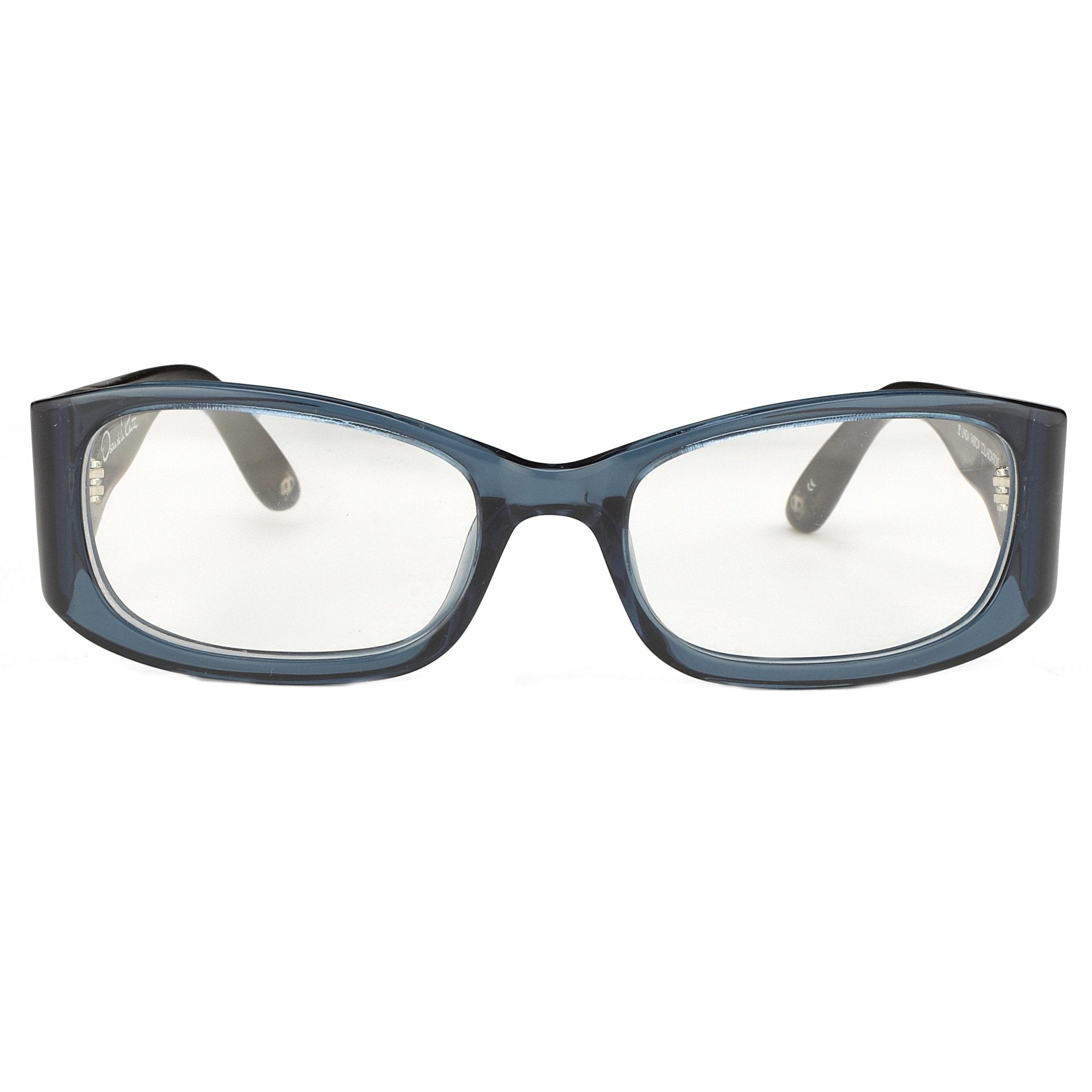 Oscar De La Renta Unisex Eyeglasses Sandalwood D-Frame Blue and Clear Lenses - ODLR42C4OPT - Watches & Crystals